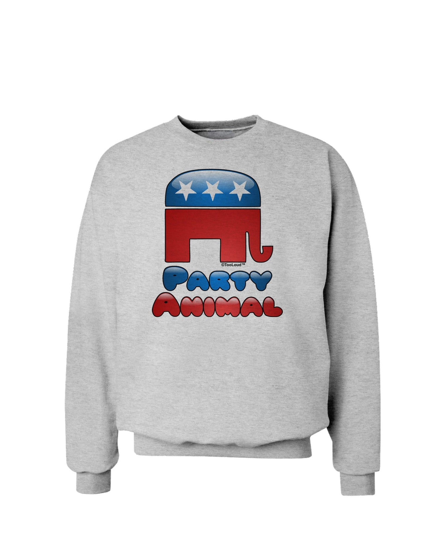 Republican Party Animal Sweatshirt-Sweatshirts-TooLoud-AshGray-Small-Davson Sales