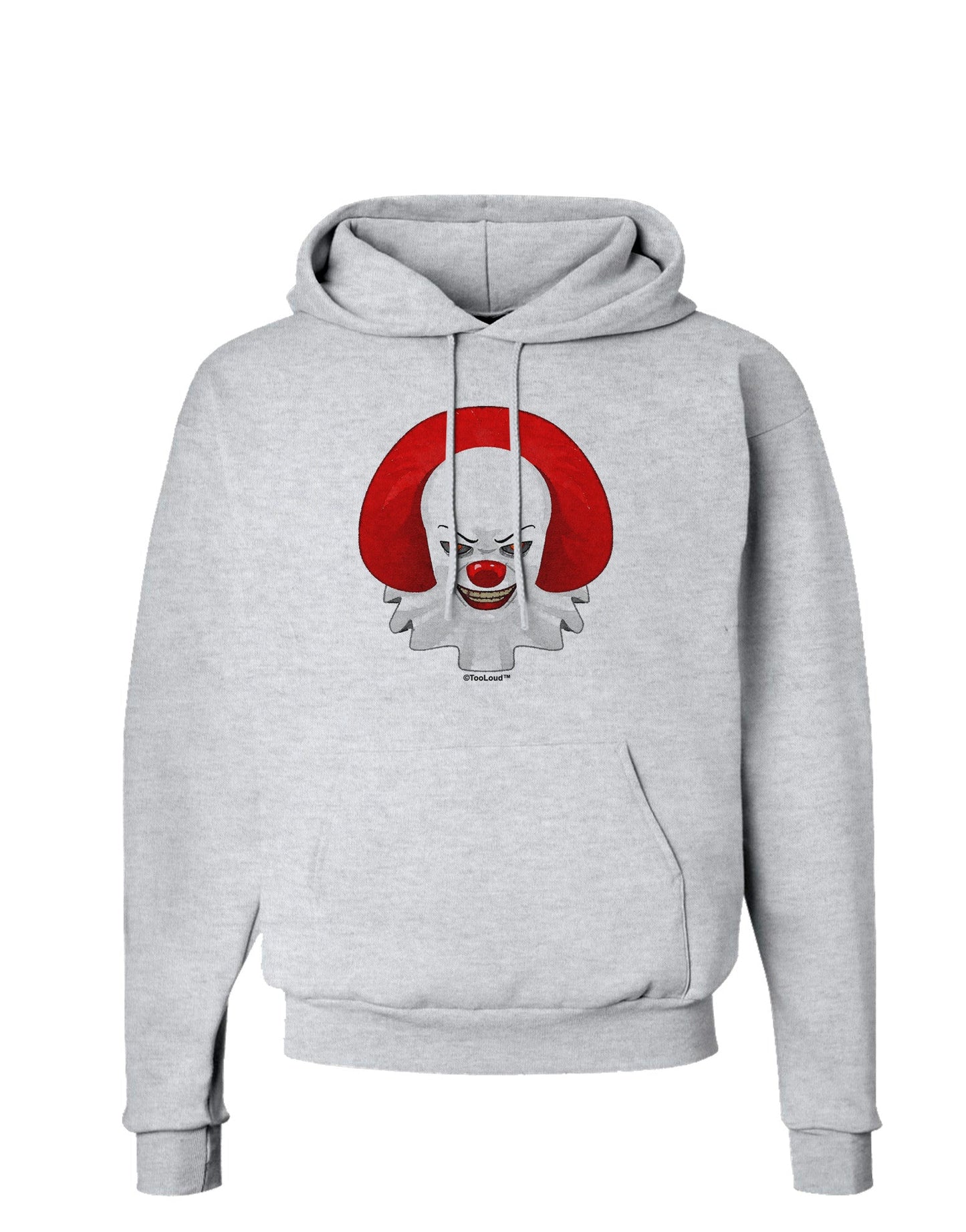 Scary Clown Watercolor Hoodie Sweatshirt-Hoodie-TooLoud-AshGray-Small-Davson Sales