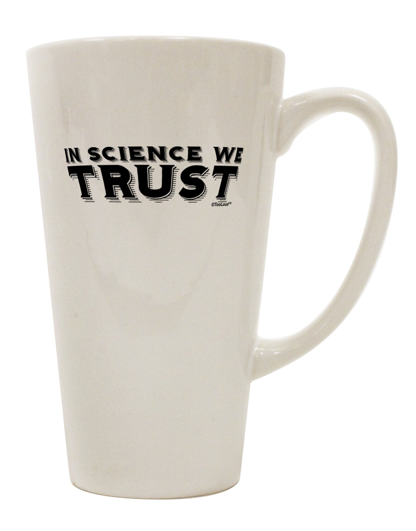 Scientifically Inspired 16 Ounce Conical Latte Coffee Mug - Expertly Crafted by TooLoud-Conical Latte Mug-TooLoud-White-Davson Sales