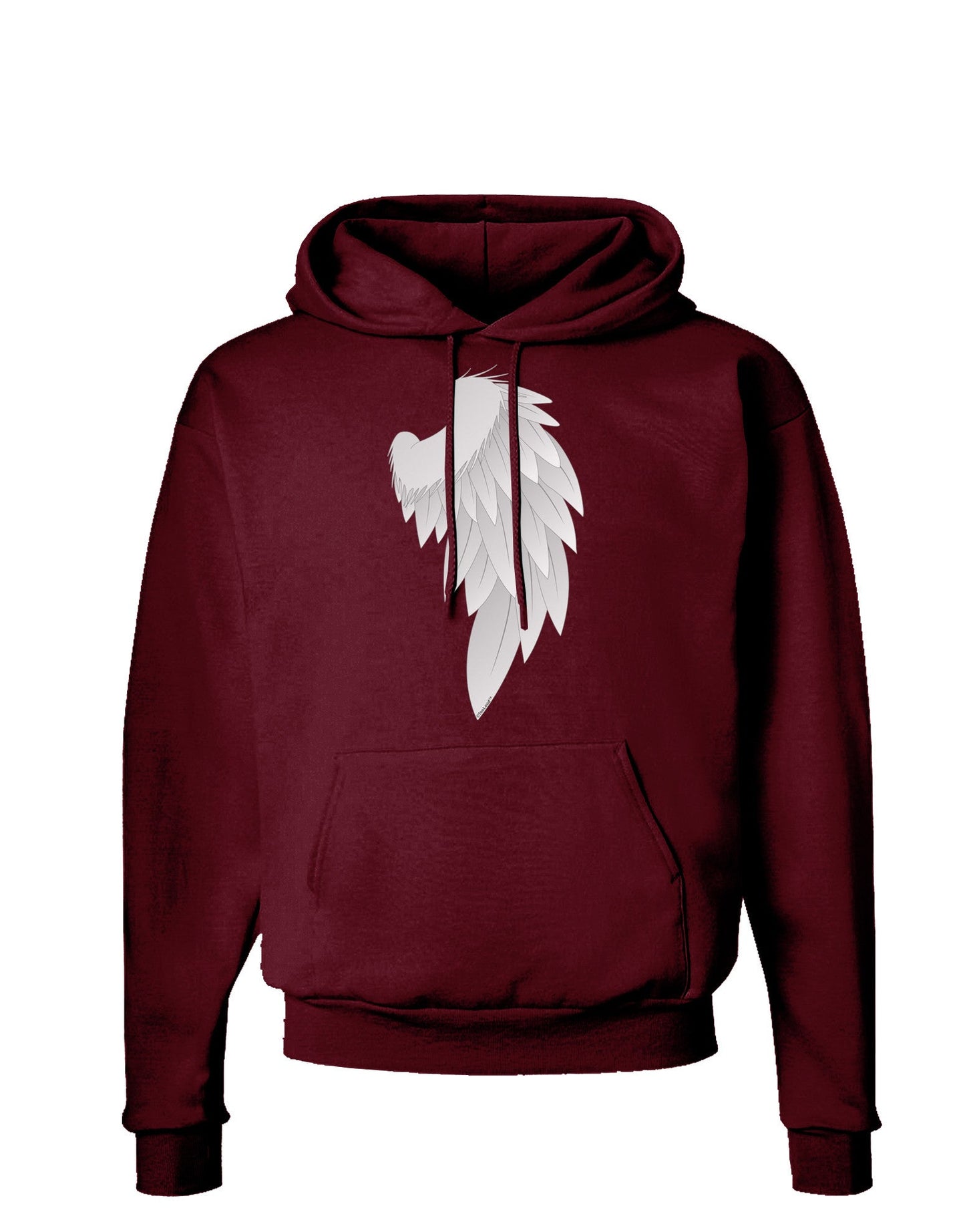 Single Right Angel Wing Design - Couples Dark Hoodie Sweatshirt-Hoodie-TooLoud-Maroon-Small-Davson Sales