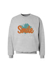 Smile Sweatshirt-Sweatshirts-TooLoud-AshGray-Small-Davson Sales