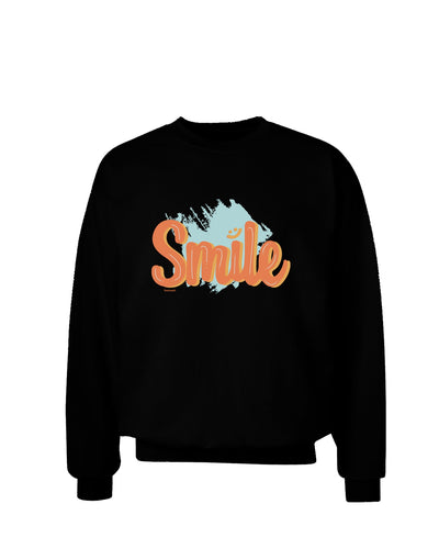 Smile Sweatshirt-Sweatshirts-TooLoud-Black-Small-Davson Sales