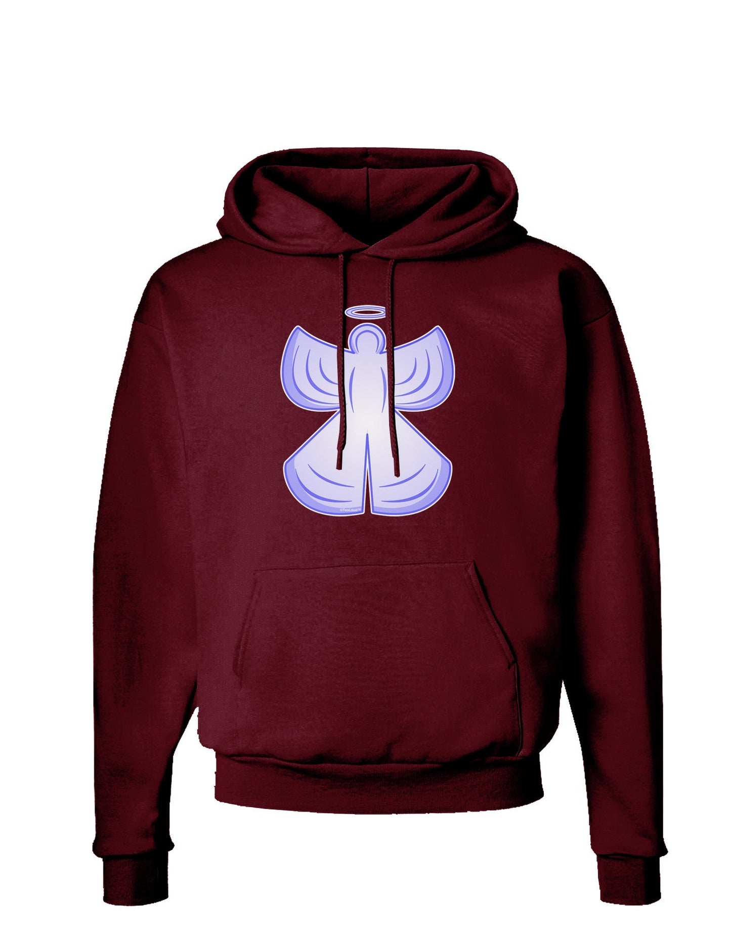 Snow Angel Design - Winter Dark Hoodie Sweatshirt-Hoodie-TooLoud-Maroon-Small-Davson Sales
