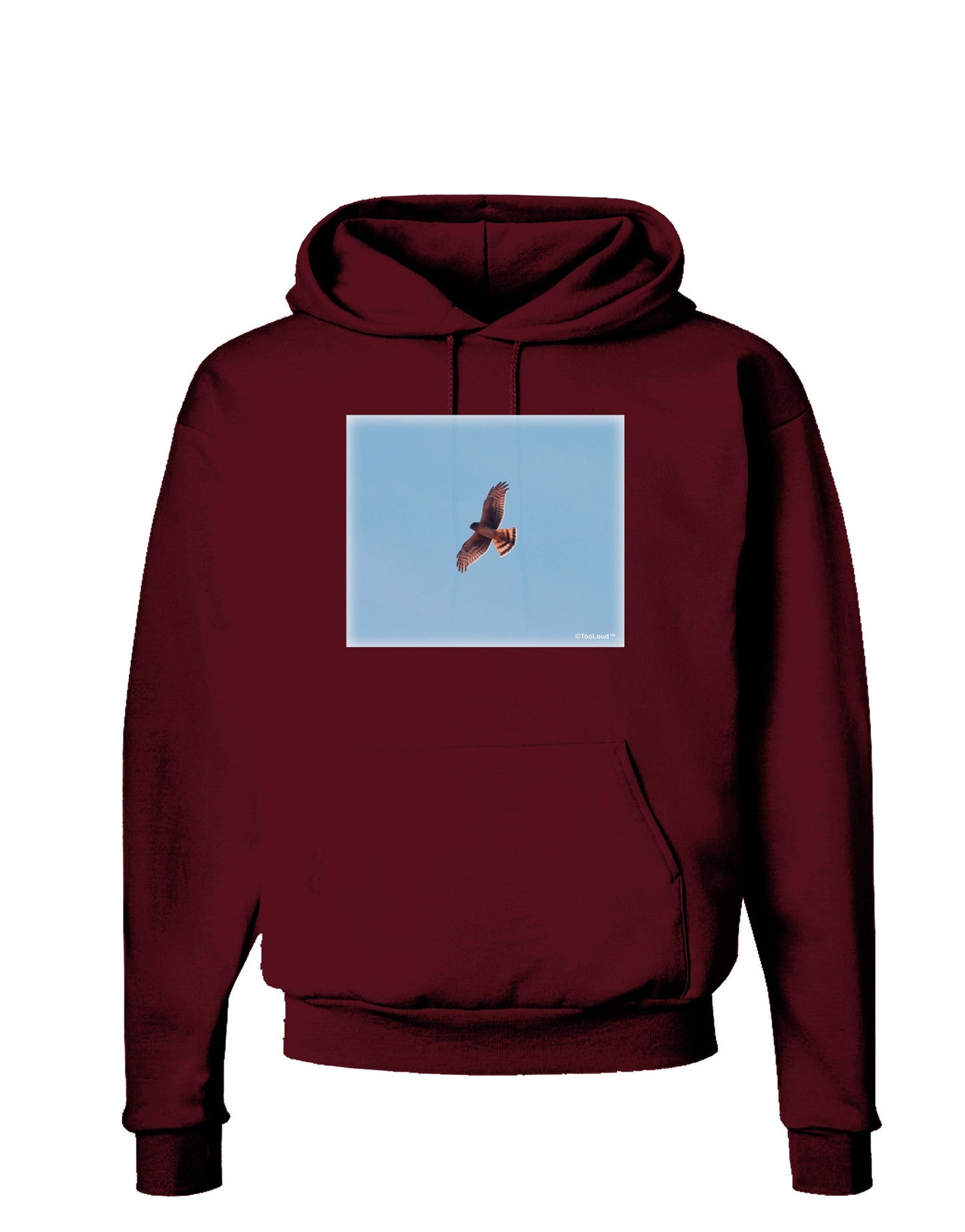 Soaring Peregrine Dark Hoodie Sweatshirt-Hoodie-TooLoud-Maroon-Small-Davson Sales