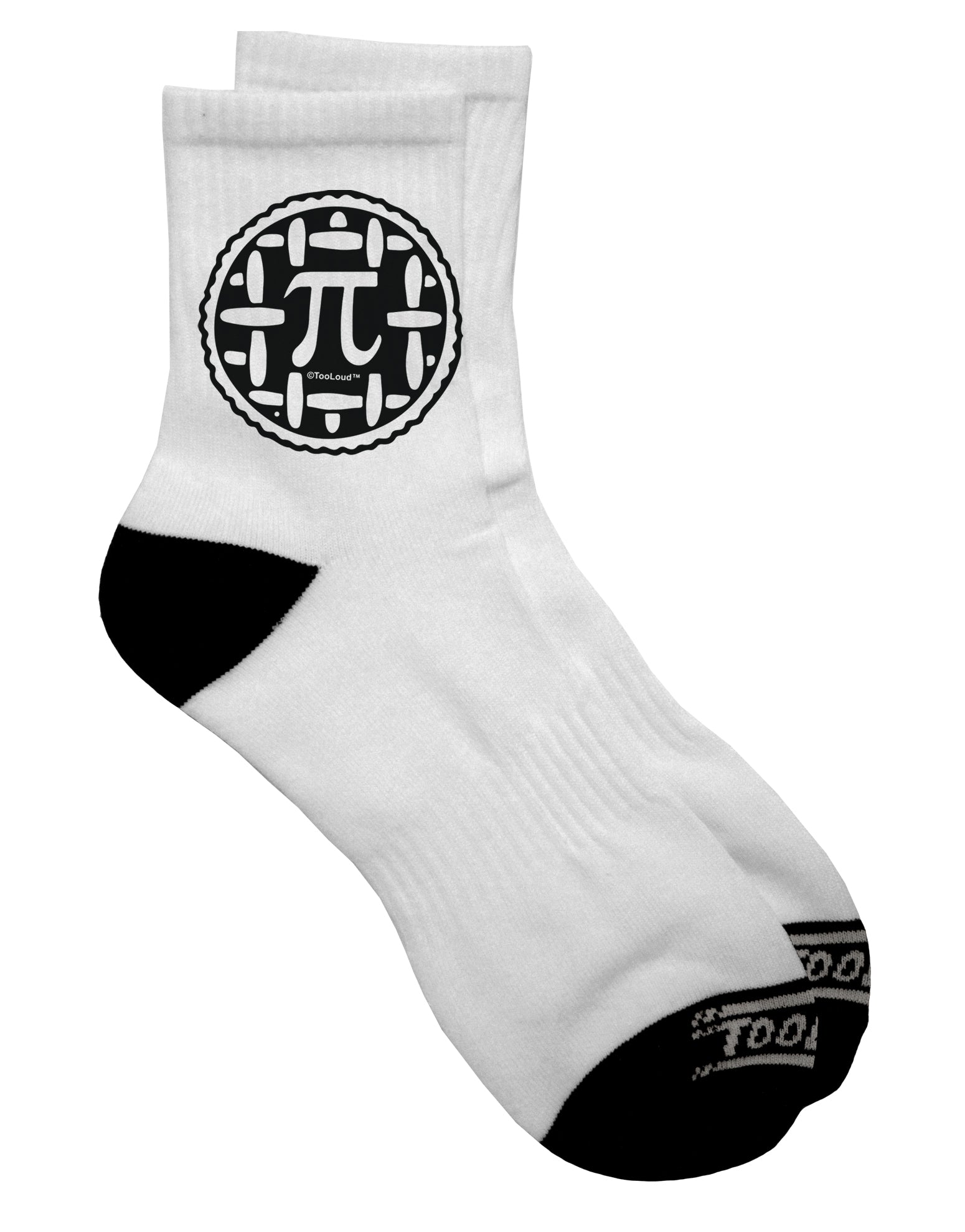 Sophisticated Pi Pie Dark Adult Socks - TooLoud-Socks-TooLoud-Short-Ladies-4-6-Davson Sales