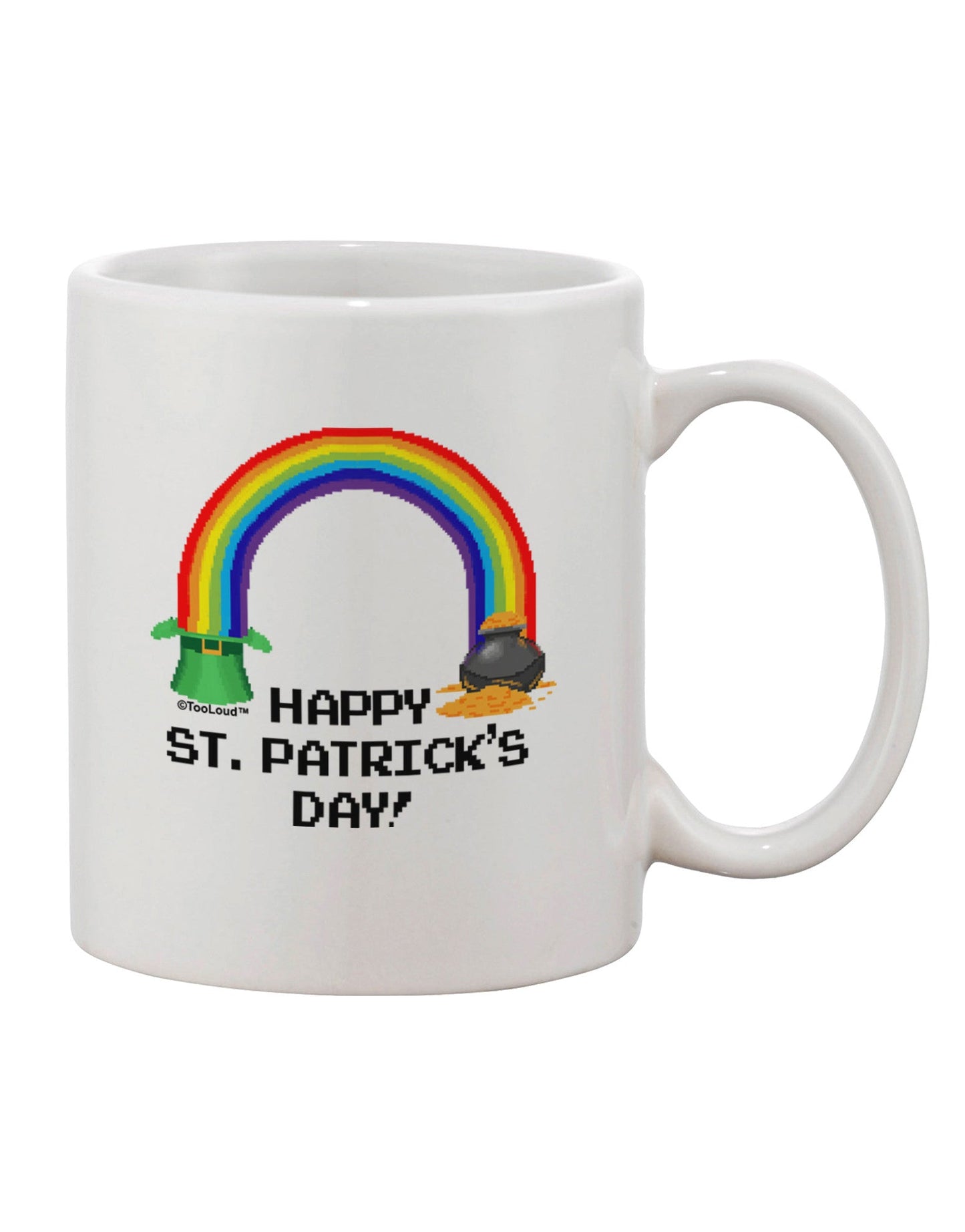 St Patrick's Day Themed 11 oz Coffee Mug - A Must-Have for Drinkware Enthusiasts-11 OZ Coffee Mug-TooLoud-White-Davson Sales