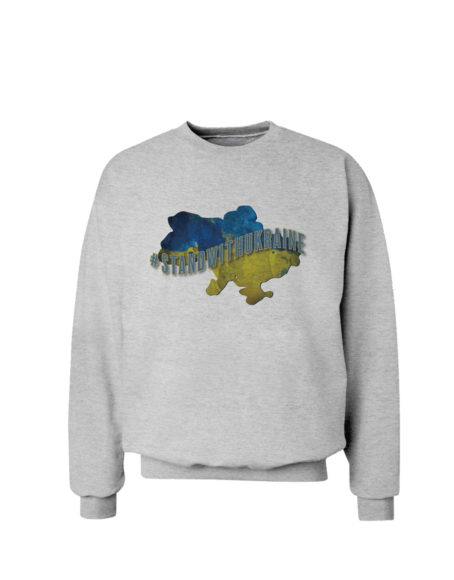 #stand with Ukraine Country Sweatshirt-Sweatshirts-TooLoud-White-Small-Davson Sales