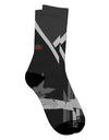 Stylish and Trendy Ninja Black AOP Adult Crew Socks - TooLoud-Socks-TooLoud-White-Ladies-4-6-Davson Sales