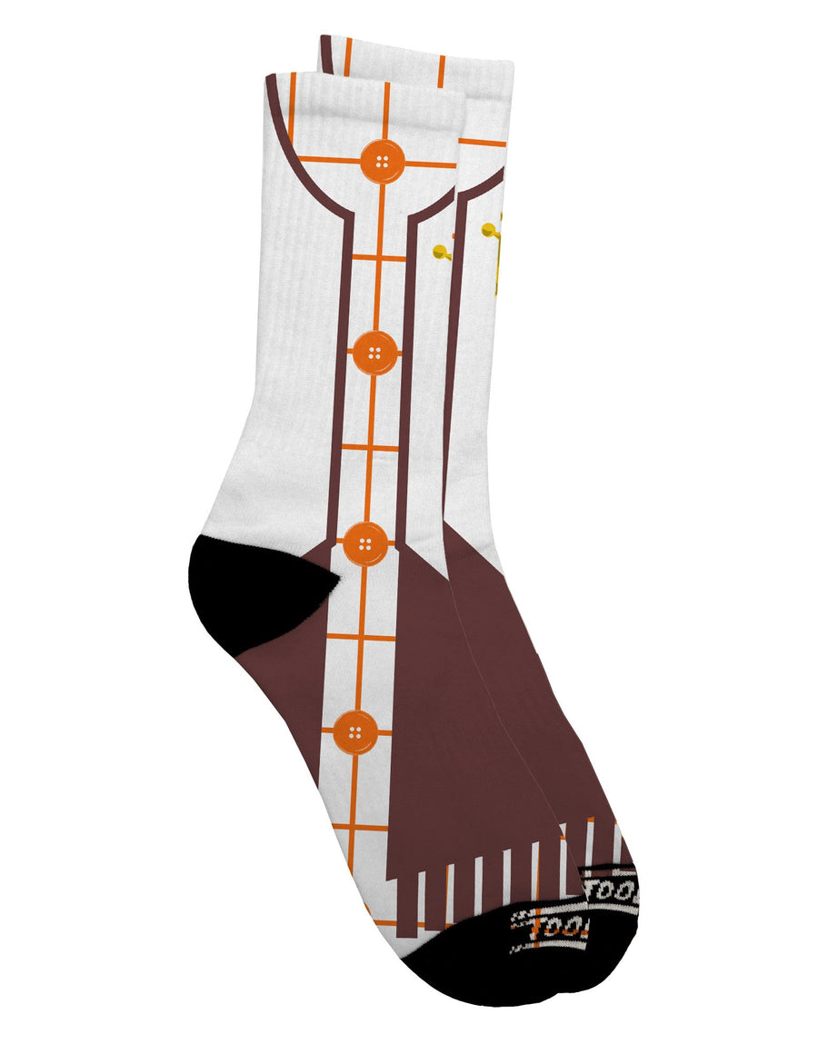 Stylish Cowboy White AOP Adult Crew Socks with All Over Print - TooLoud-Socks-TooLoud-White-Ladies-4-6-Davson Sales