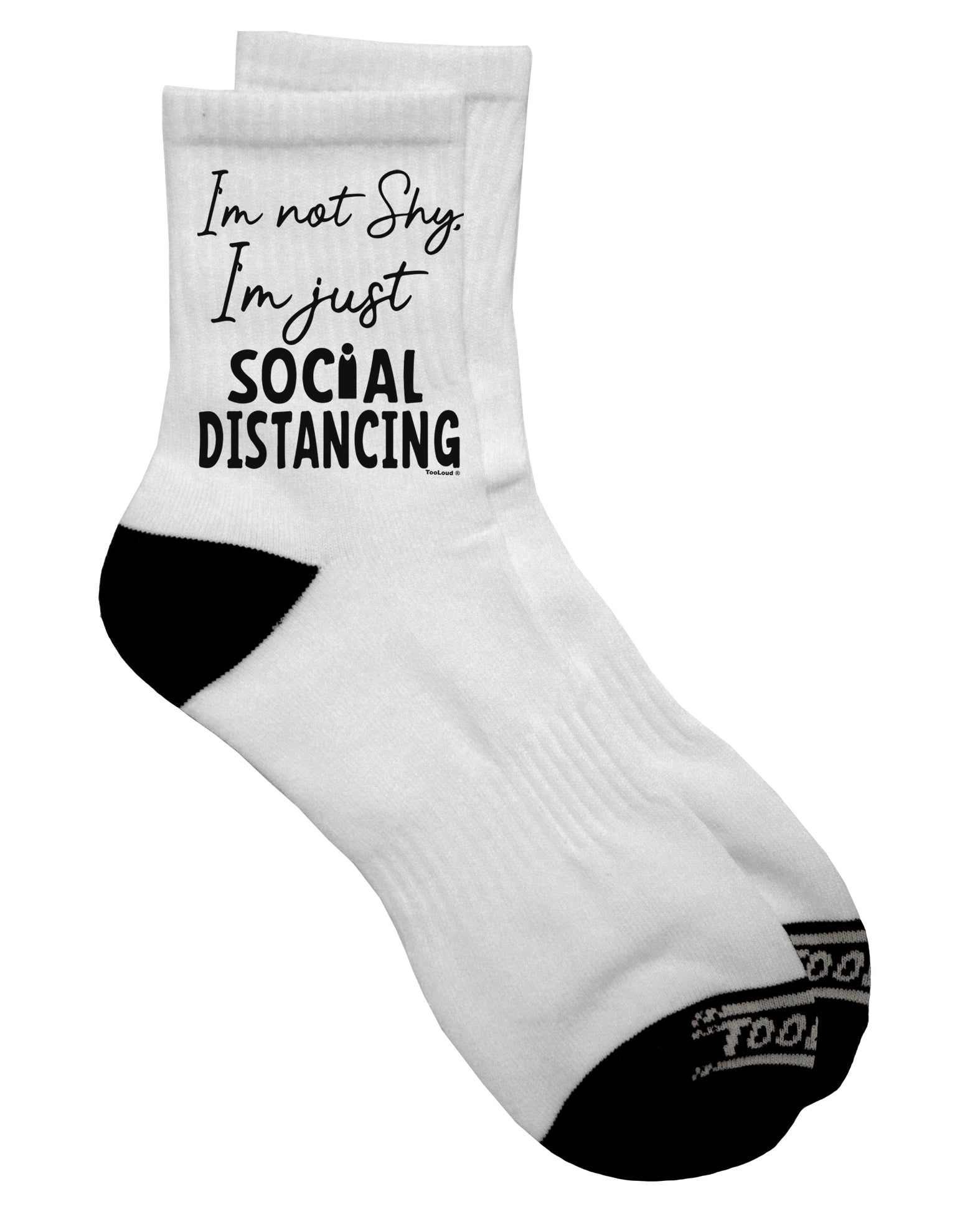 Stylish Dark Adult Socks for the Socially Distanced Individual - TooLoud-Socks-TooLoud-Short-Ladies-4-6-Davson Sales