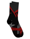 Stylish Ninja Red AOP Adult Crew Socks with All Over Print - TooLoud-Socks-TooLoud-White-Ladies-4-6-Davson Sales