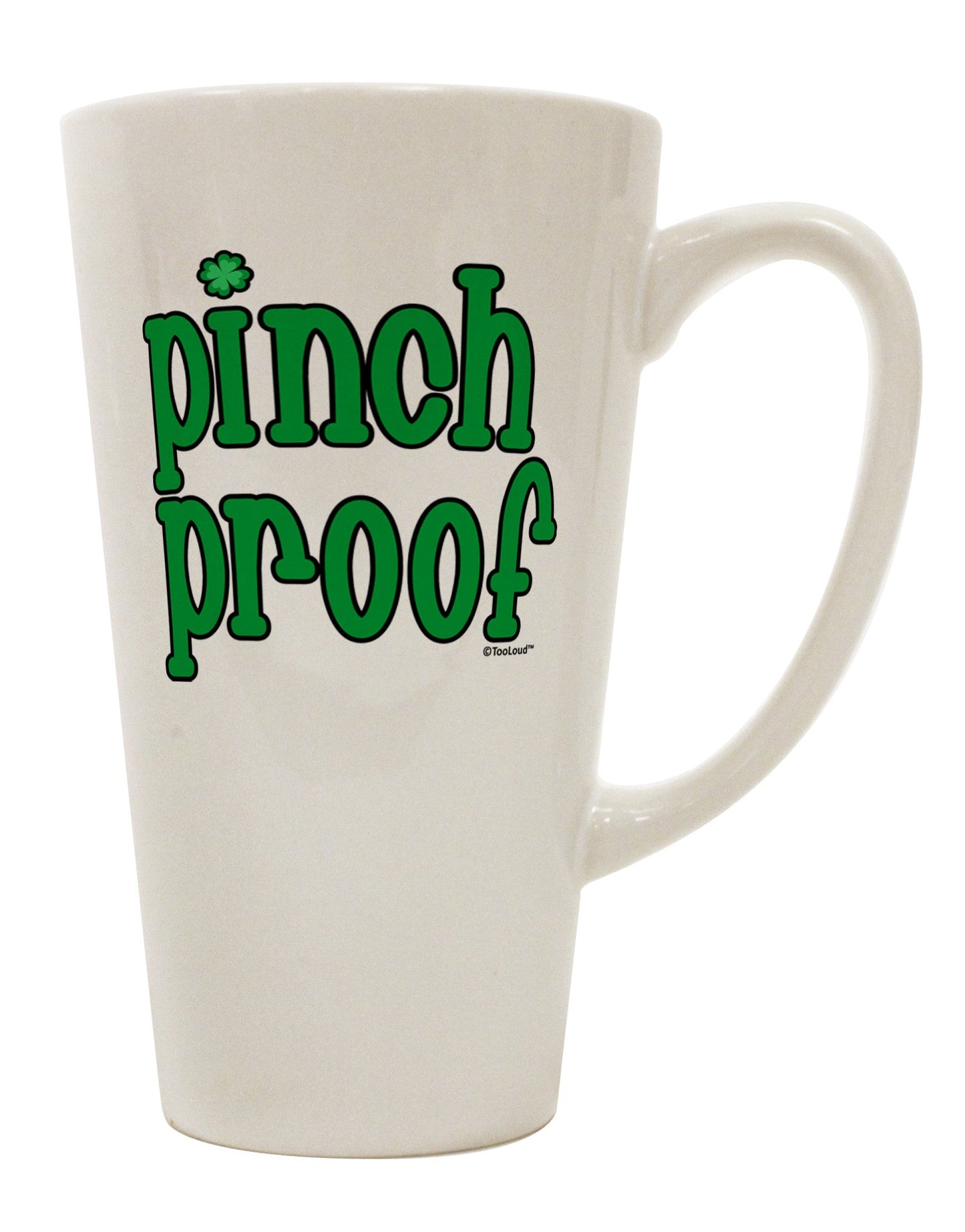 Stylishly Celebrate St. Patrick's Day with our 16 Ounce Conical Latte Coffee Mug - TooLoud-Conical Latte Mug-TooLoud-White-Davson Sales