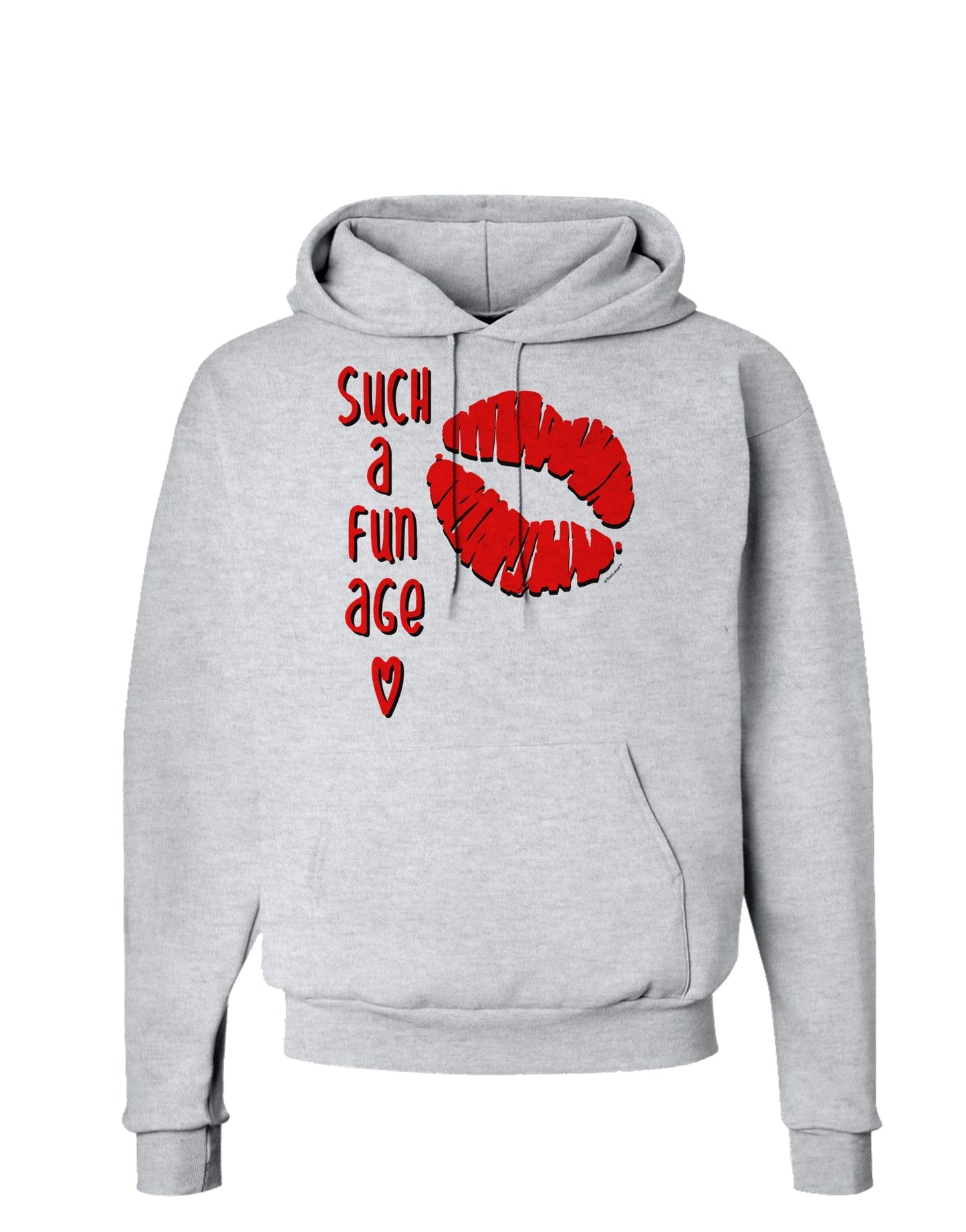 Such a Fun Age Kiss Lips Hoodie Sweatshirt-Hoodie-TooLoud-AshGray-Small-Davson Sales
