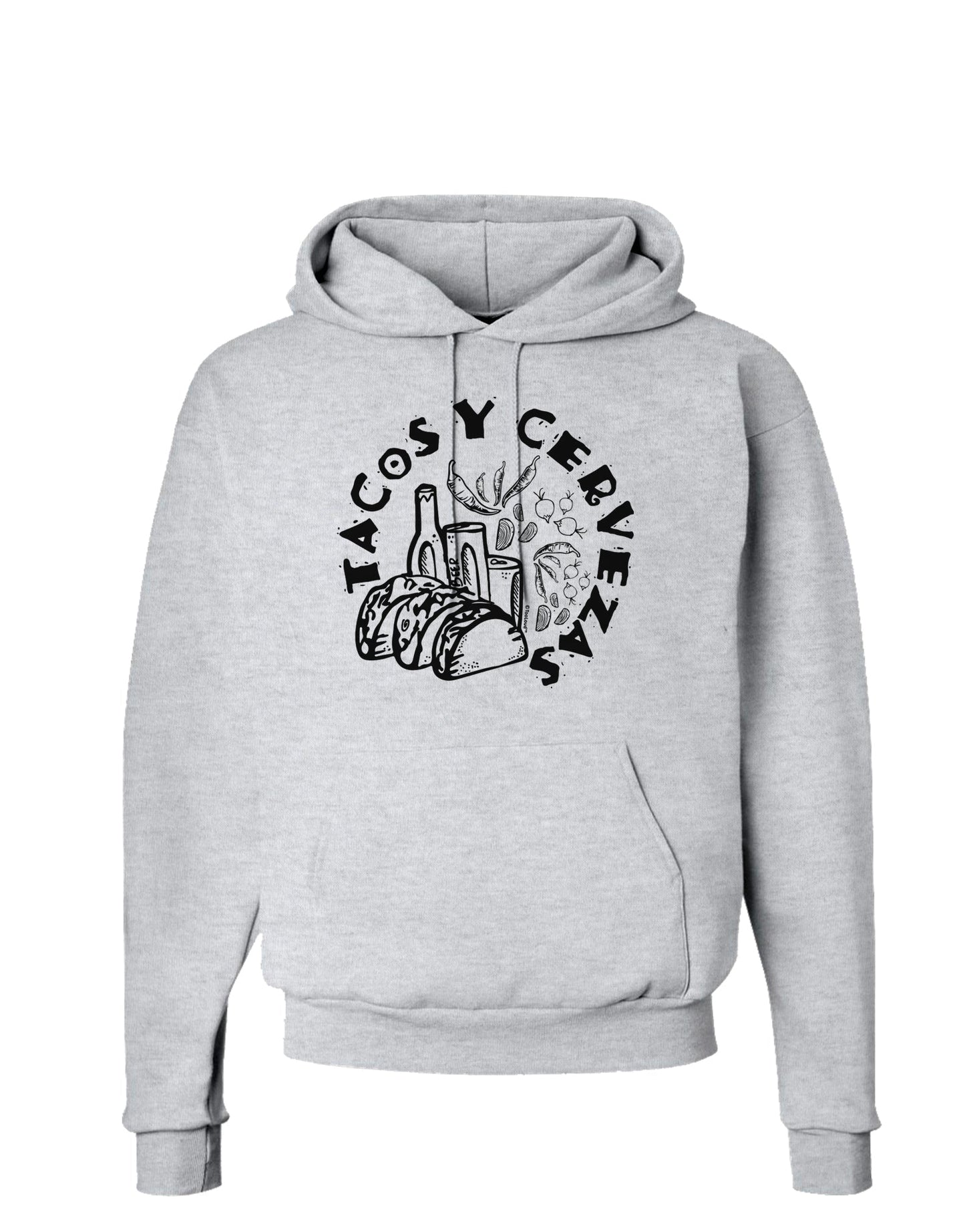 Tacos Y Cervezas Hoodie Sweatshirt-Hoodie-TooLoud-AshGray-Small-Davson Sales