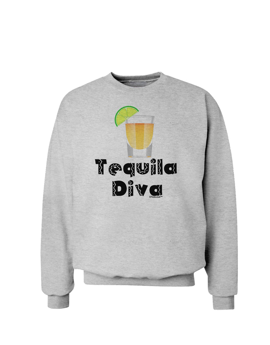 Tequila Diva - Cinco de Mayo Design Sweatshirt by TooLoud-Sweatshirts-TooLoud-White-Small-Davson Sales