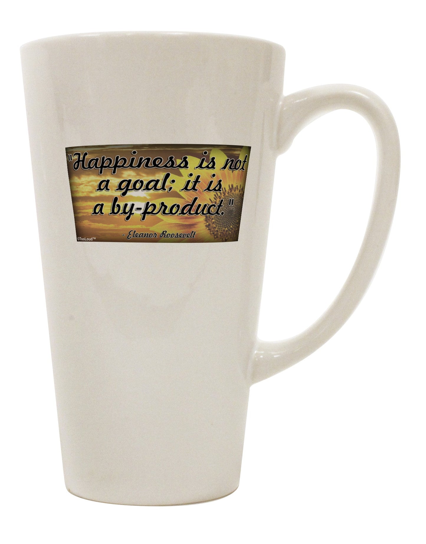 The Perfect Conical Latte Coffee Mug for Embracing Joy - TooLoud-Conical Latte Mug-TooLoud-White-Davson Sales