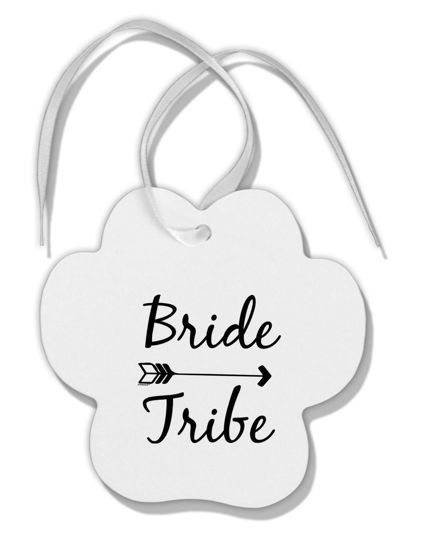 TooLoud Bride Tribe Paw Print Shaped Ornament-Ornament-TooLoud-Davson Sales