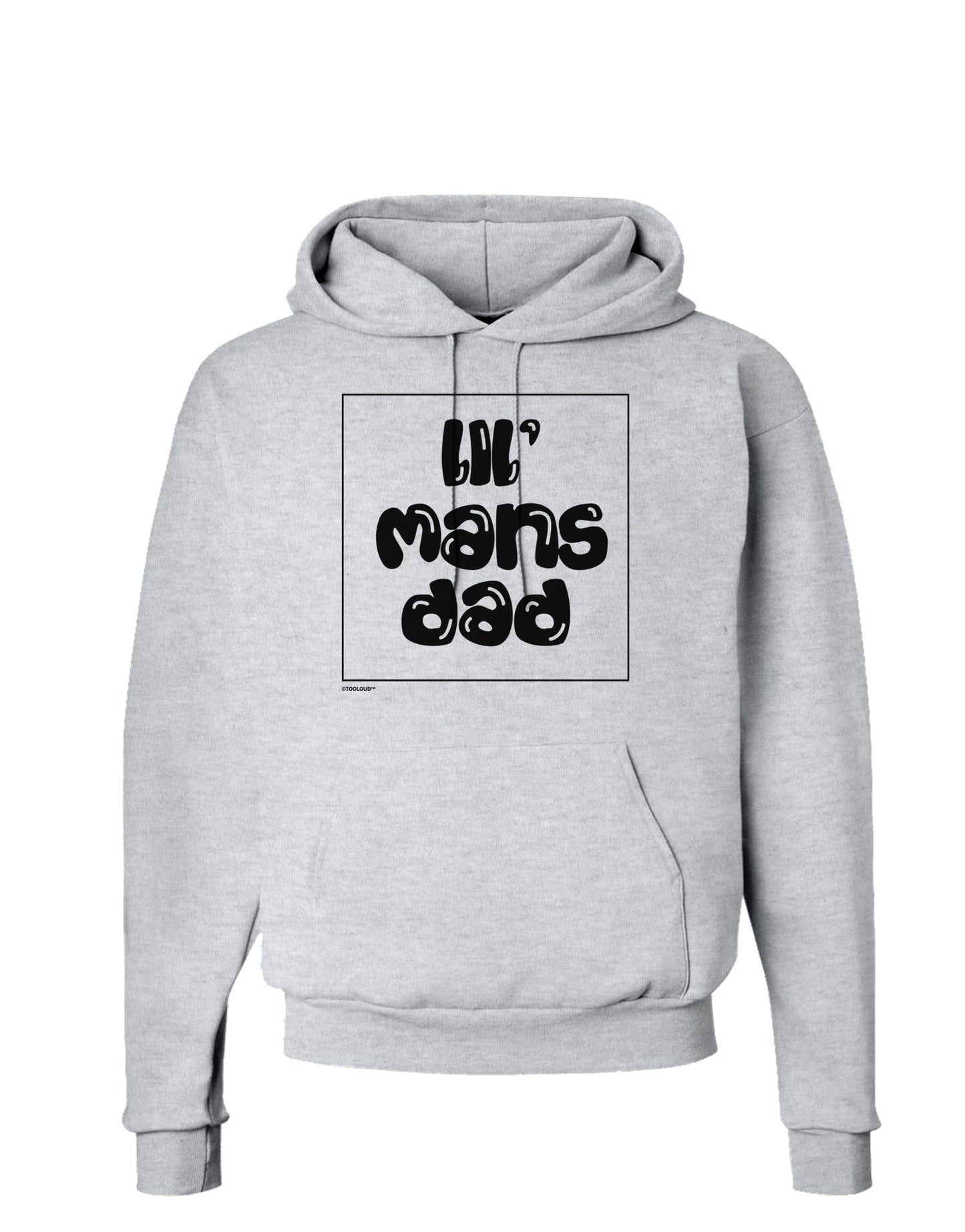 TooLoud Lil Mans Dad Hoodie Sweatshirt-Hoodie-TooLoud-AshGray-Small-Davson Sales