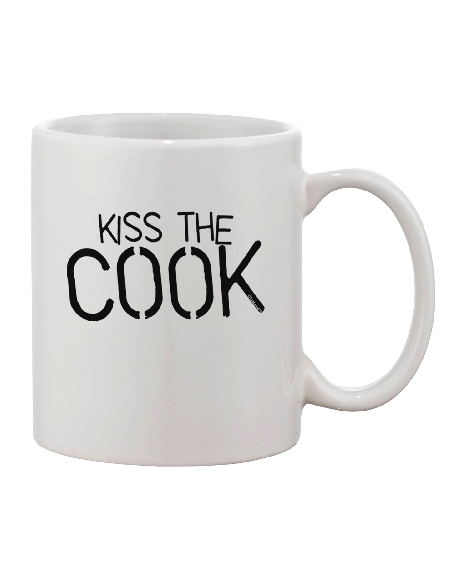 TooLoud's Expertly Crafted Kiss the Cook Grill Master 11 oz Coffee Mug - Perfect for Beverage Enthusiasts-11 OZ Coffee Mug-TooLoud-White-Davson Sales