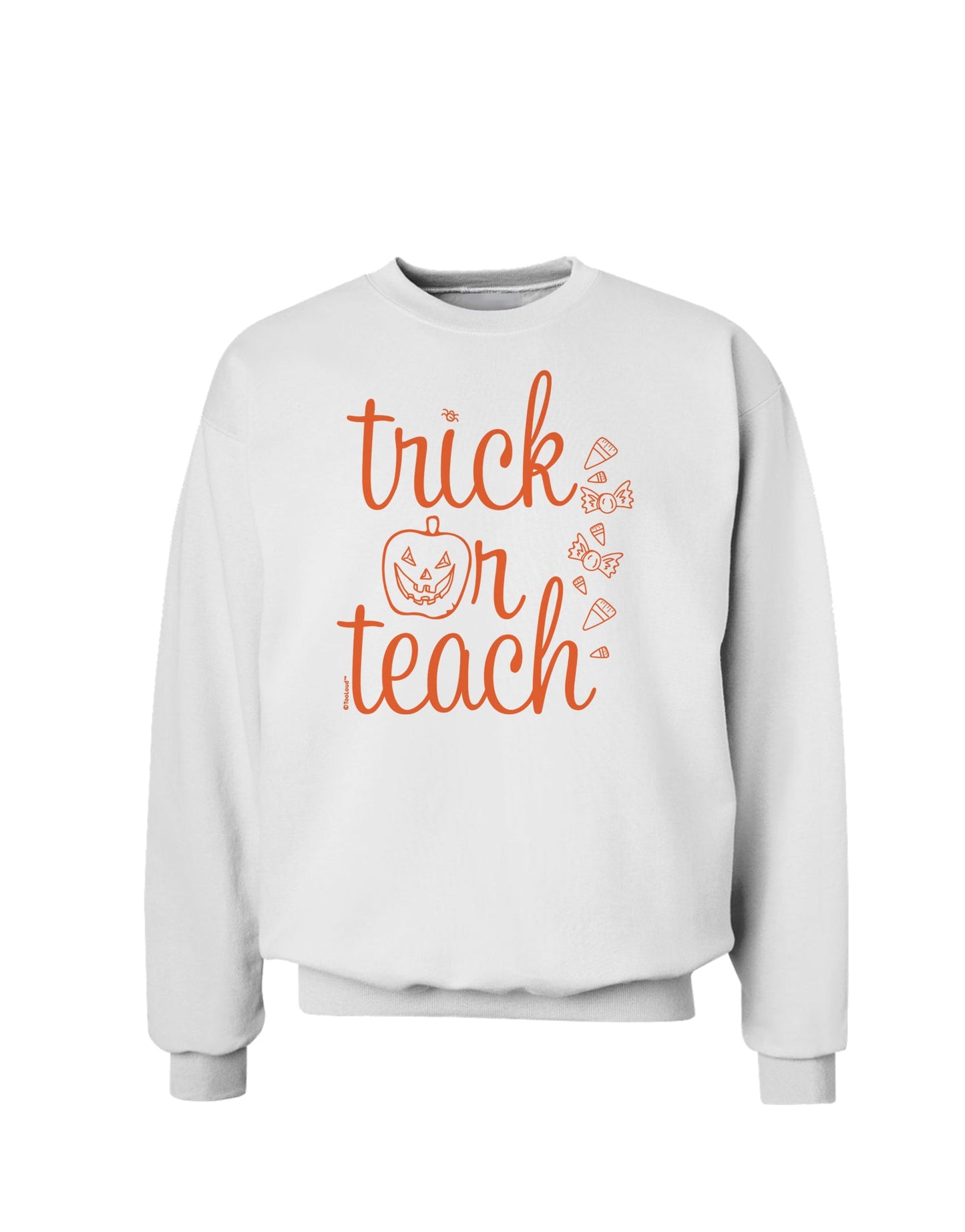 Trick or Teach Sweatshirt-Sweatshirts-TooLoud-White-Small-Davson Sales