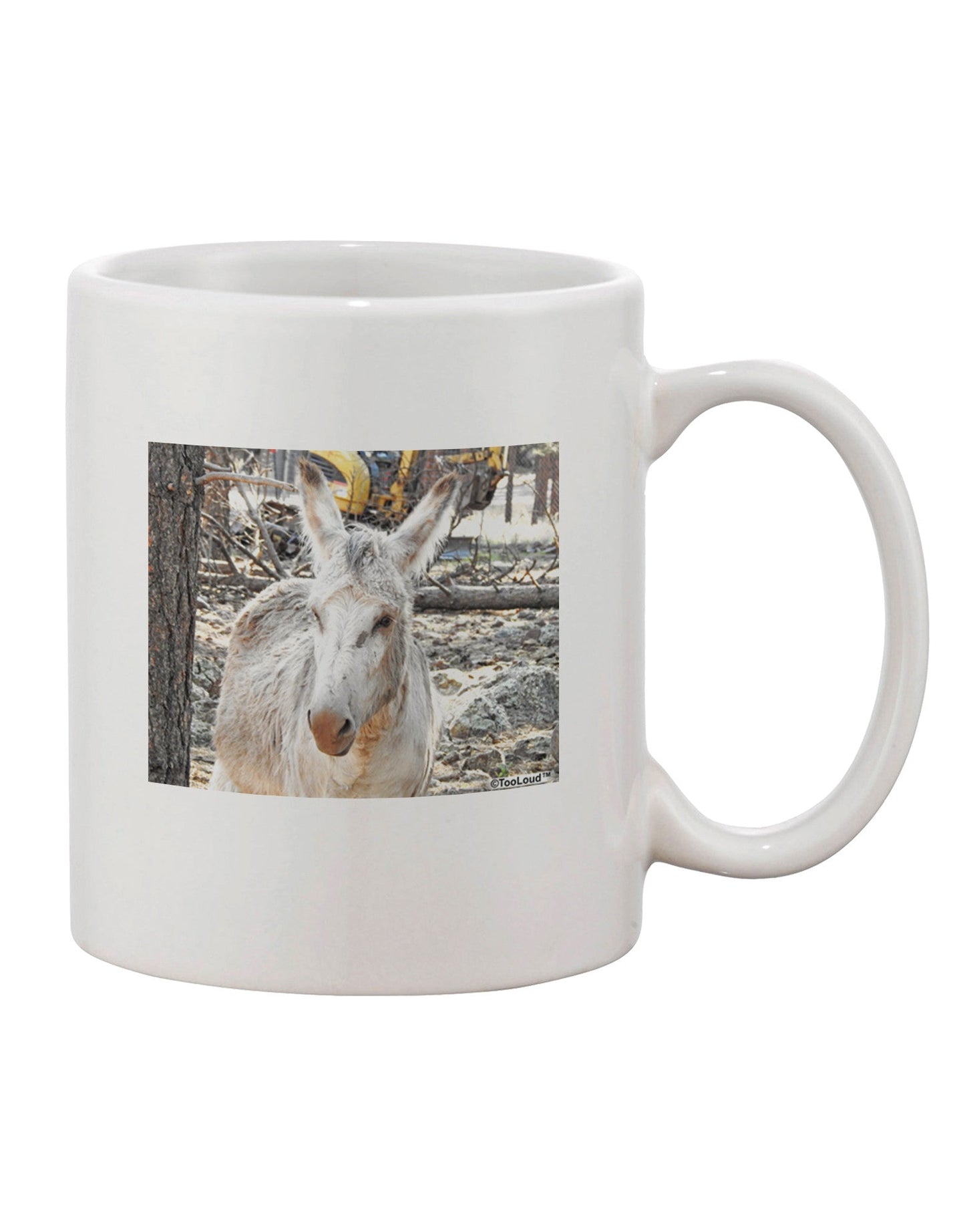 Troubled Burro Printed 11 oz Coffee Mug - Expertly Crafted Drinkware-11 OZ Coffee Mug-TooLoud-White-Davson Sales