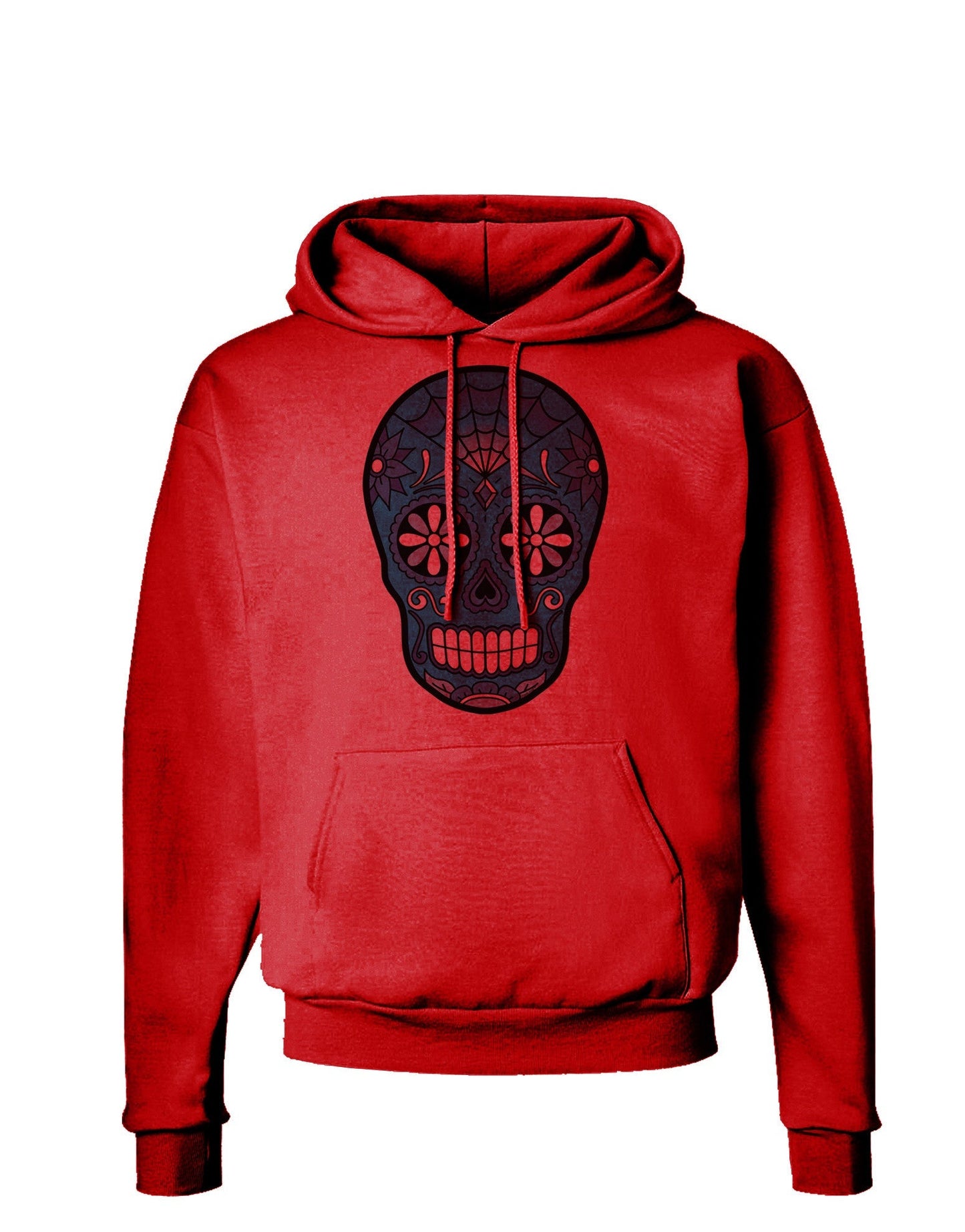 Version 3 Blue Day of the Dead Calavera Hoodie Sweatshirt-Hoodie-TooLoud-Red-Small-Davson Sales