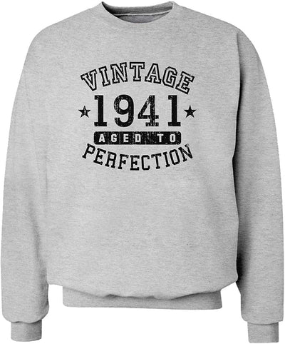 Vintage Birth Year 1941 Sweatshirt-Mens T-Shirt-Davson Sales-Ash-Grey-Small-Davson Sales
