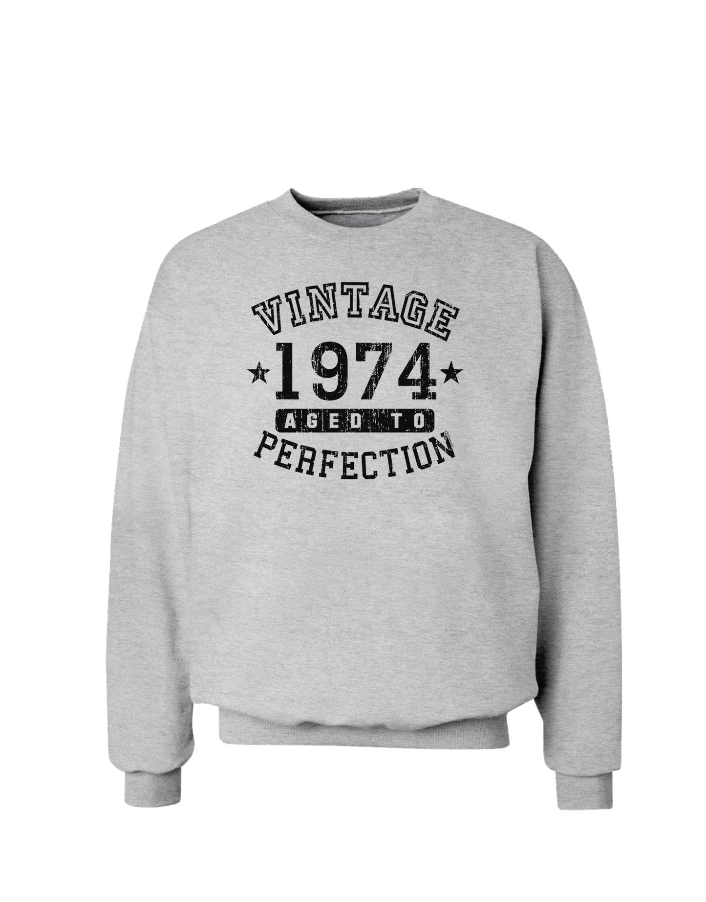 Vintage Birth Year 1974 Sweatshirt-Sweatshirts-TooLoud-AshGray-Small-Davson Sales