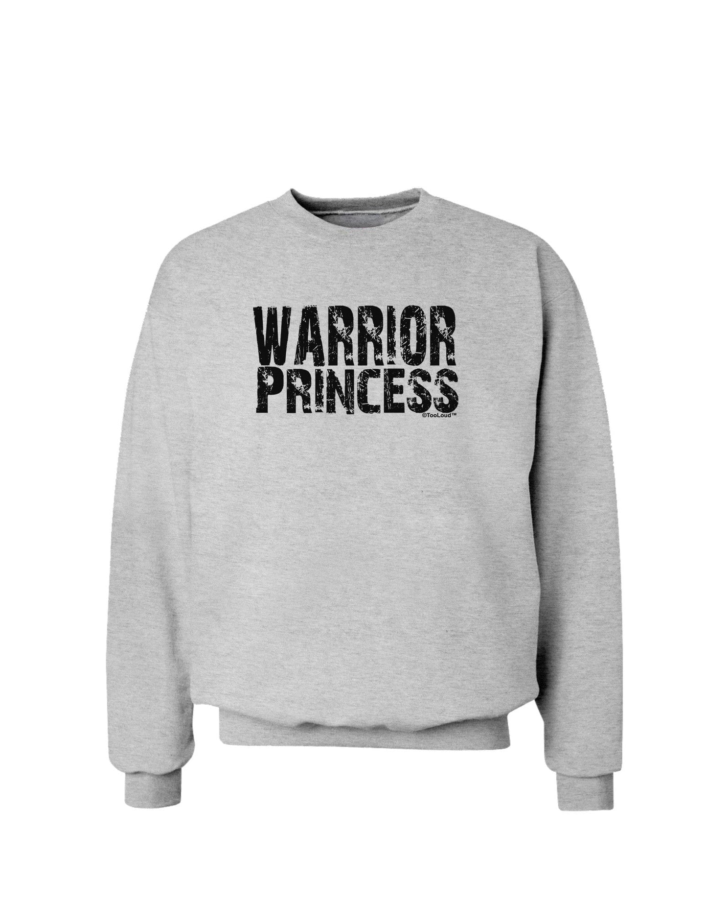 Warrior Princess Black and White Sweatshirt-Sweatshirts-TooLoud-AshGray-Small-Davson Sales