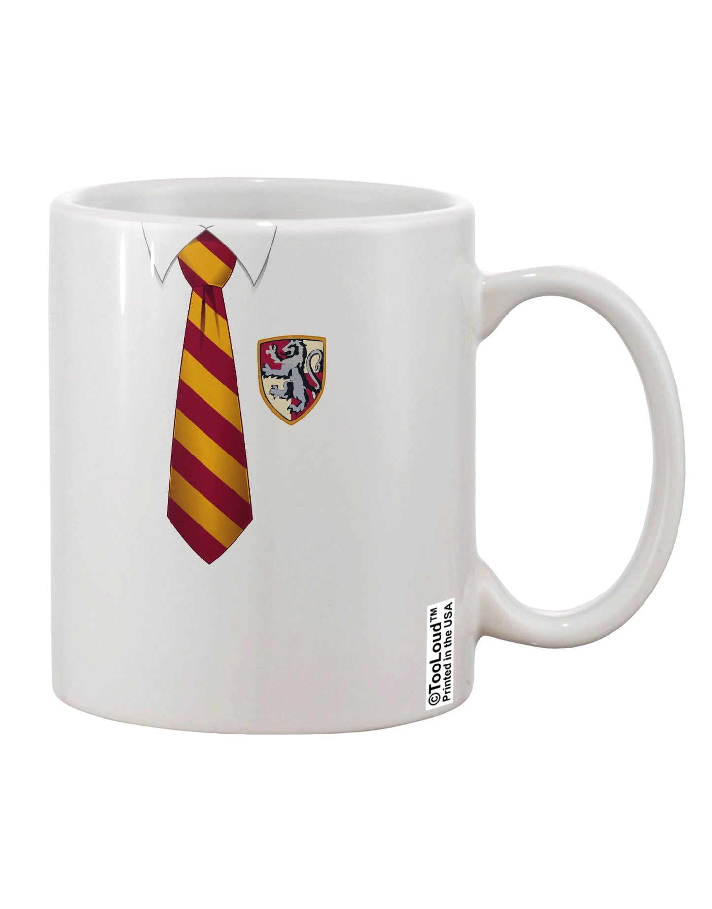 Wizard Uniform Red and Yellow Printed 11 oz Coffee Mug - Crafted for Drinkware Enthusiasts-11 OZ Coffee Mug-TooLoud-White-Davson Sales