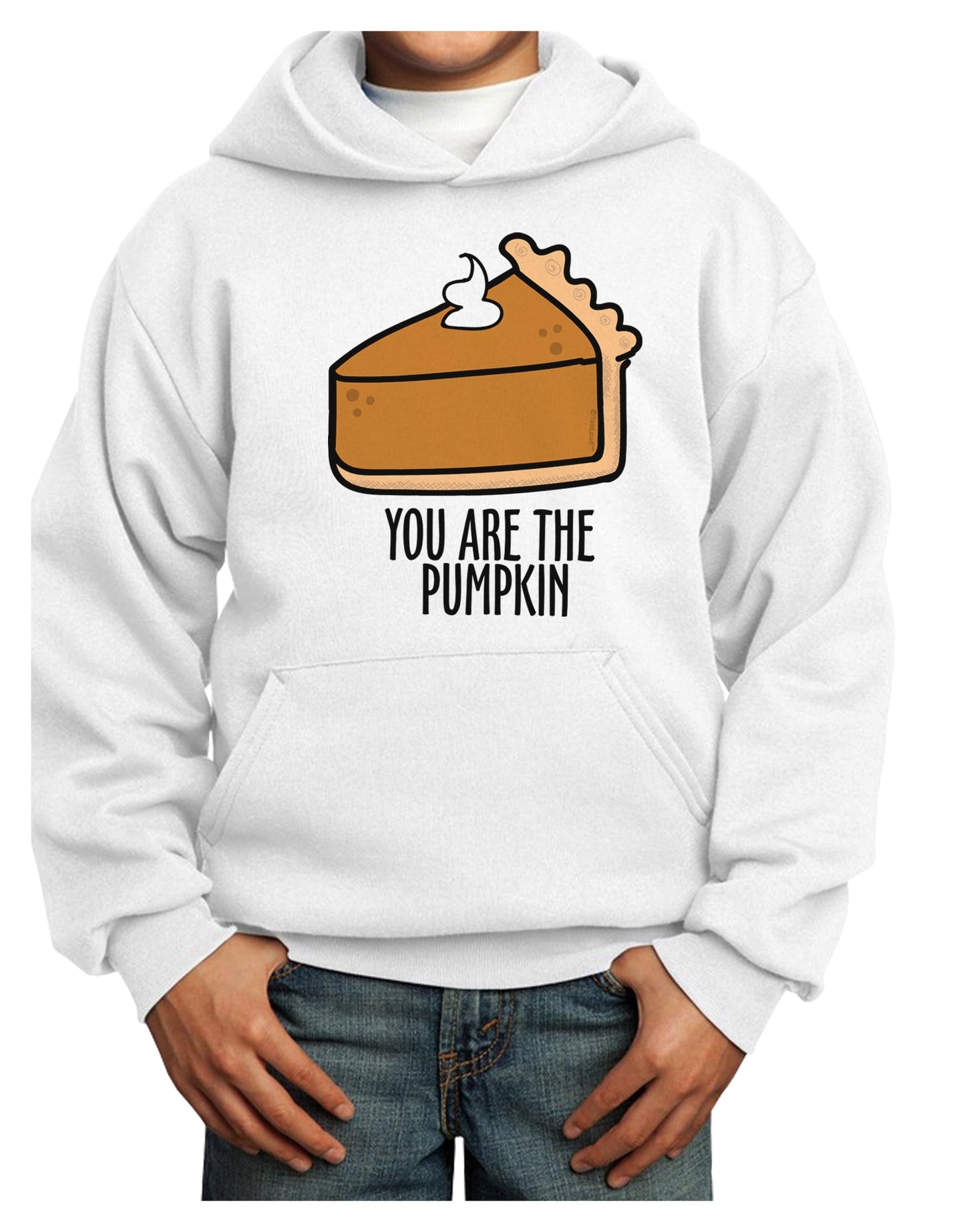 You are the PUMPKIN Youth Hoodie Pullover Sweatshirt-Youth Hoodie-TooLoud-White-XS-Davson Sales