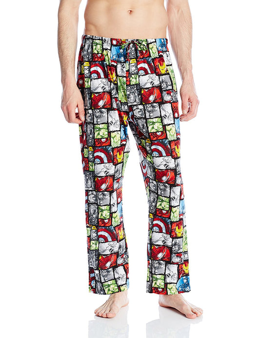 Marvel Men's Avengers Color Grid Lounge Pant, Assorted-Sleepwear & Loungewear-Marvel-Assorted-Small-Davson Sales