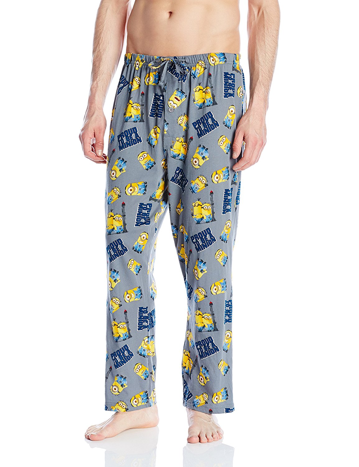 Proud To Be A Minion "Despicable Me" Lounge Pant-Universal Studios-Grey-Small-Davson Sales