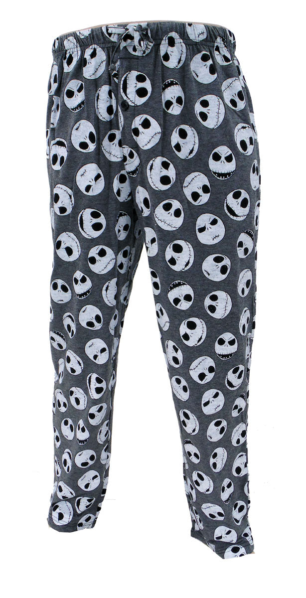 Nightmare Before Christmas Lounge Pant, Midnight Jack Head-Briefly Stated-Small-Davson Sales