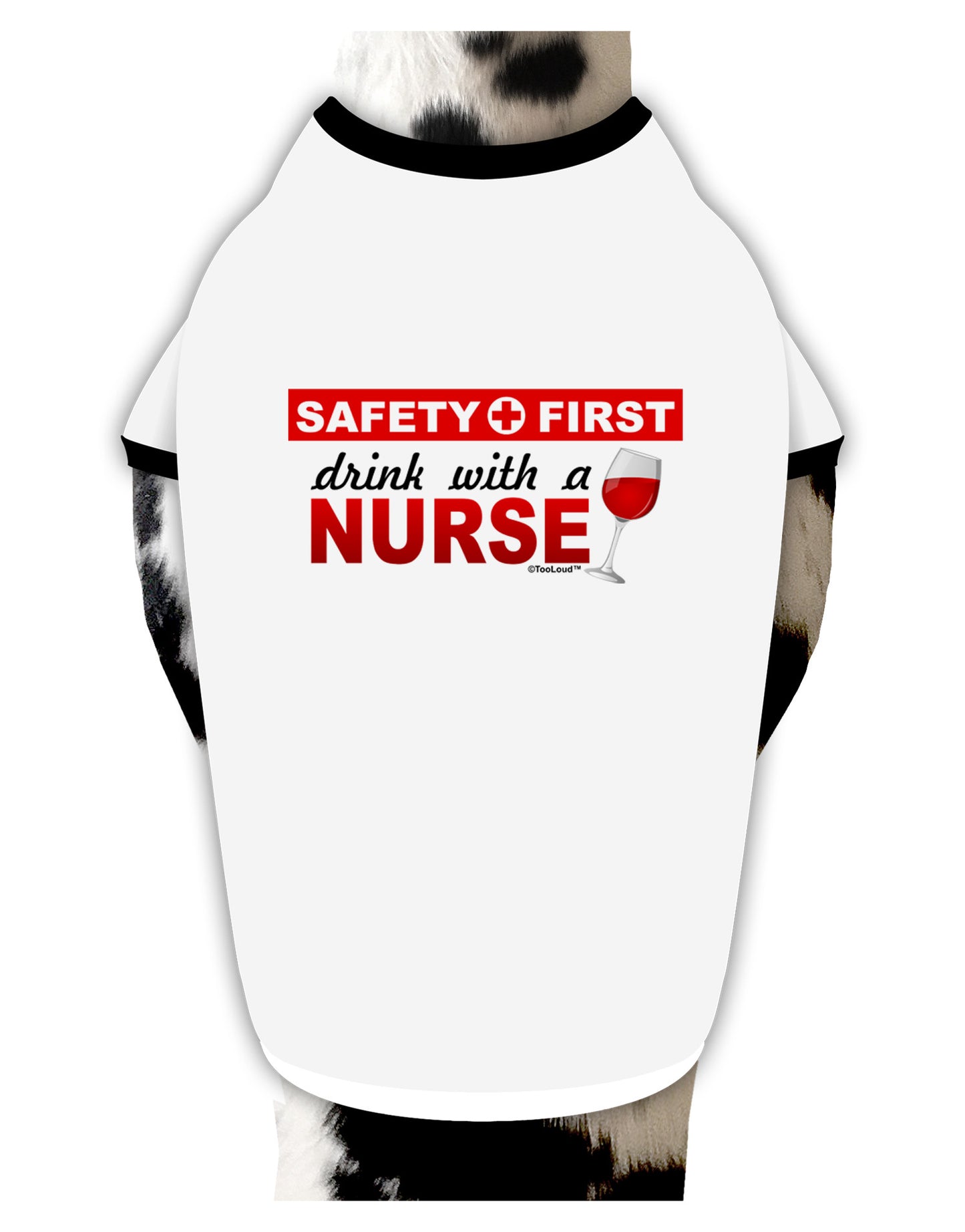 Drink With A Nurse Dog Shirt-Dog Shirt-TooLoud-White-with-Black-Small-Davson Sales