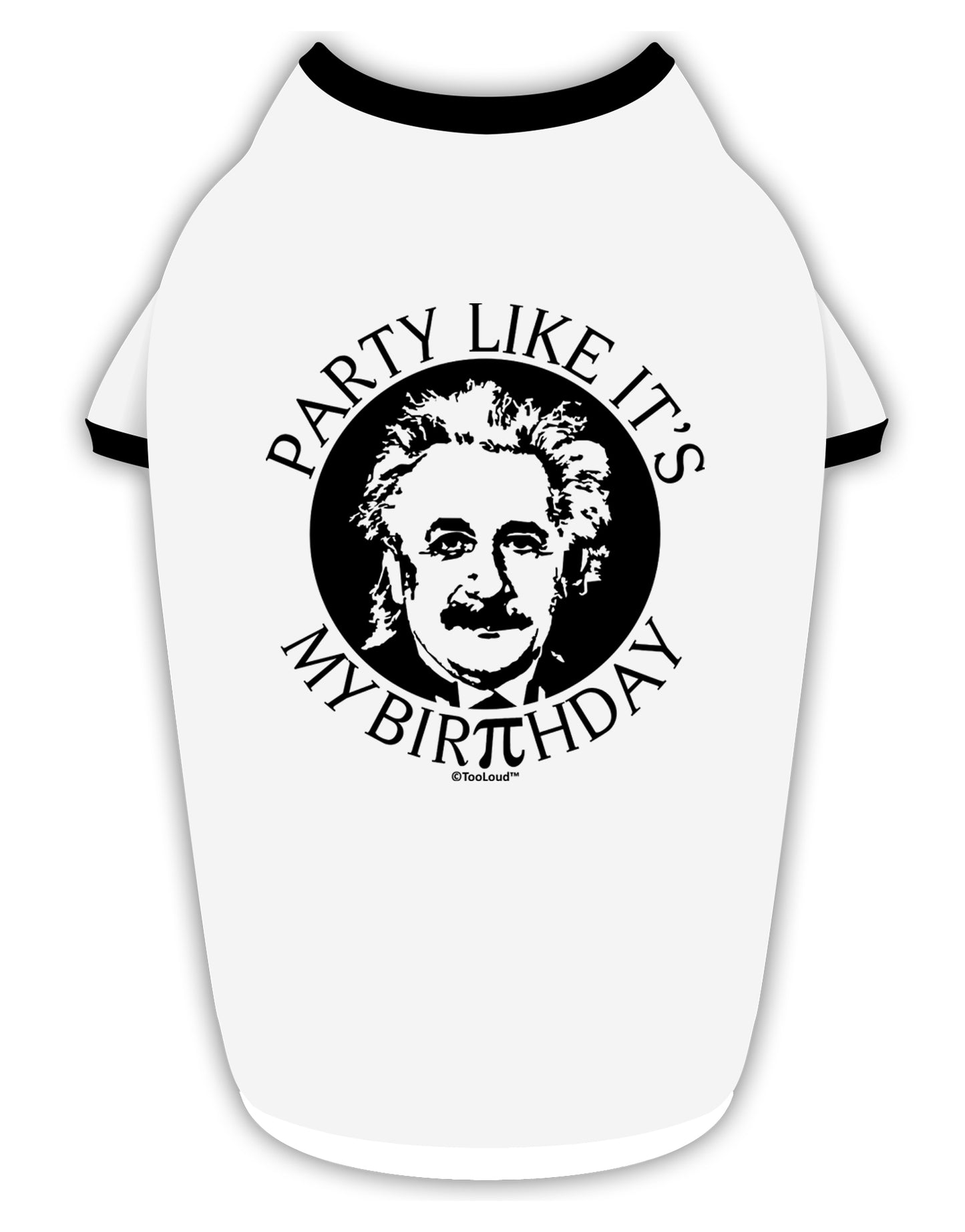 Pi Day - Birthday Design Stylish Cotton Dog Shirt by TooLoud-Dog Shirt-TooLoud-White-with-Black-Small-Davson Sales
