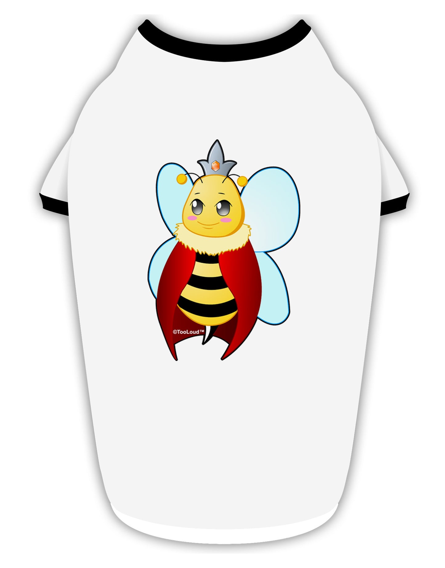 Queen Bee Mothers Day Stylish Cotton Dog Shirt-Dog Shirt-TooLoud-White-with-Black-Small-Davson Sales