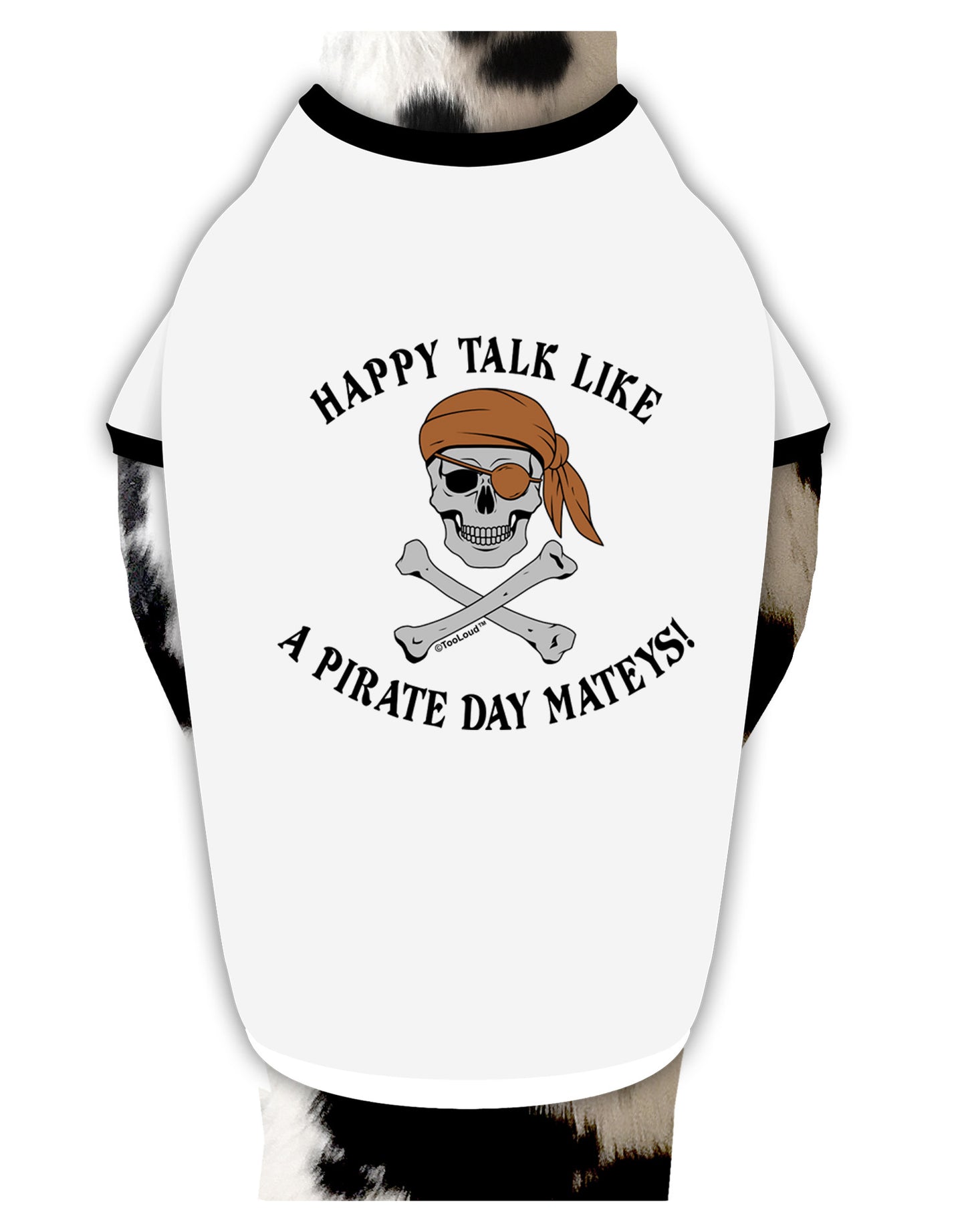 Pirate Day Mateys Dog Shirt-Dog Shirt-TooLoud-White-with-Black-Small-Davson Sales