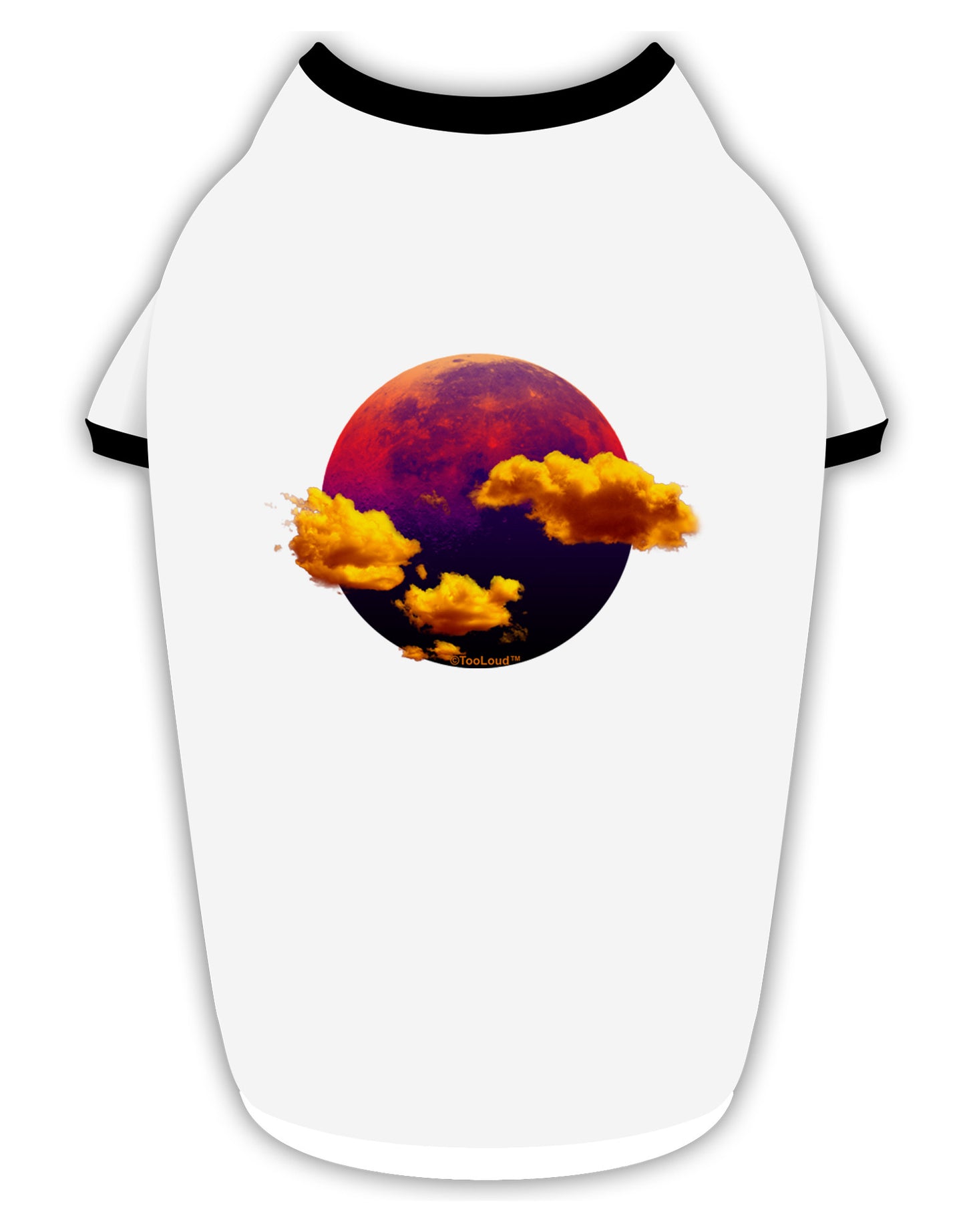 Moon Dream Venus Stylish Cotton Dog Shirt-Dog Shirt-TooLoud-White-with-Black-Small-Davson Sales