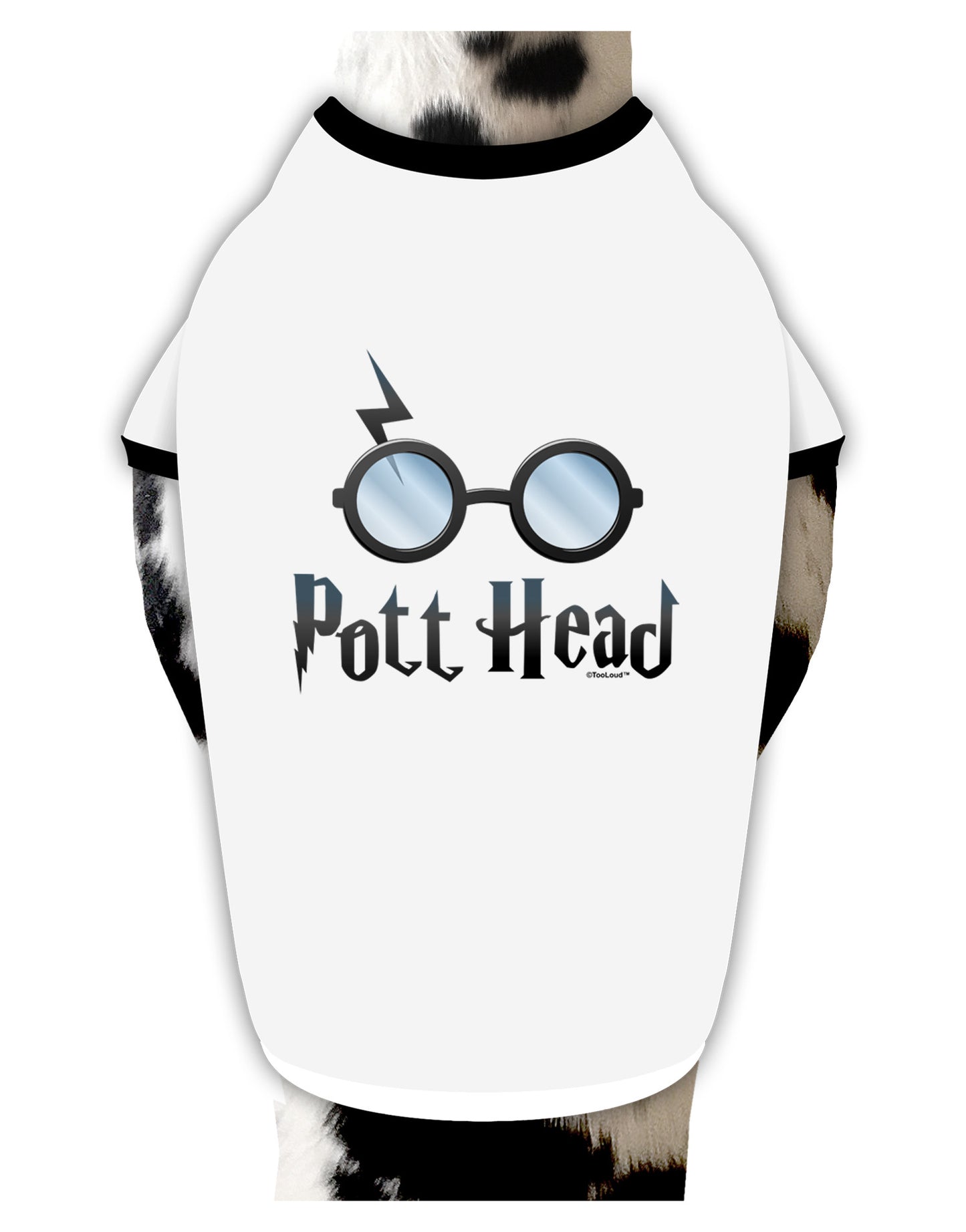 Pott Head Magic Glasses Dog Shirt-Dog Shirt-TooLoud-White-with-Black-Small-Davson Sales