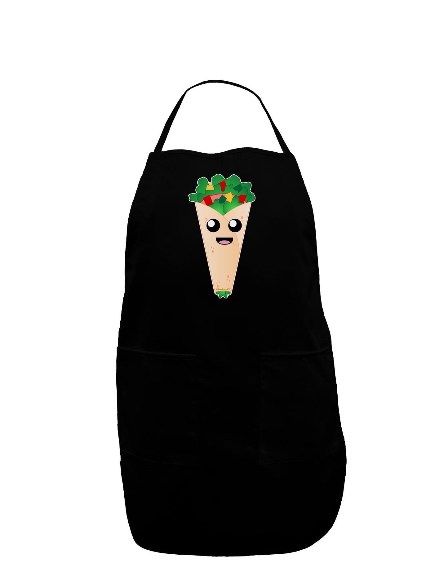 Cute Wrap Plus Size Apron-Bib Apron-TooLoud-Black-Plus-Size-Davson Sales