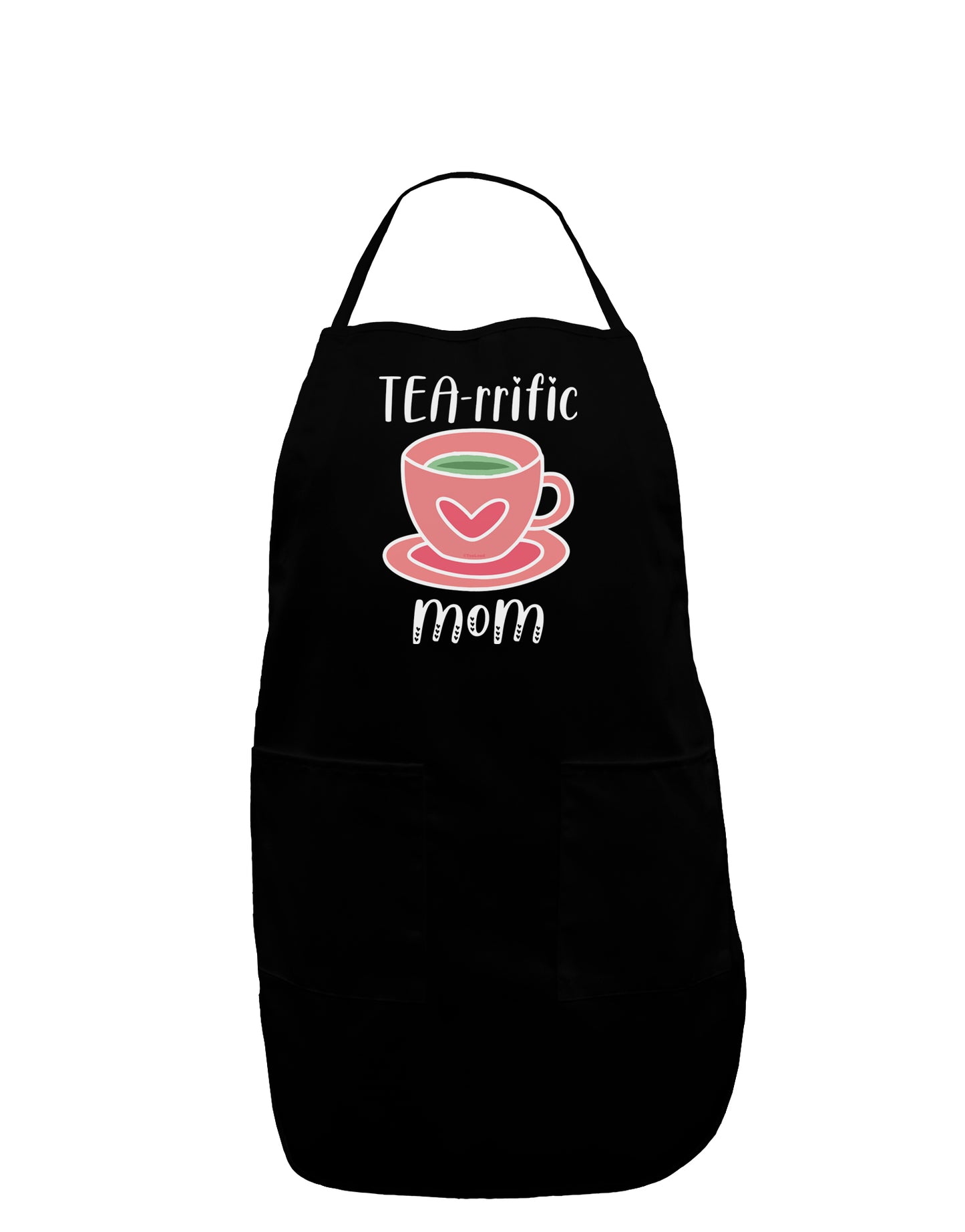 TEA-RRIFIC Mom Dark Plus Size Dark Apron-Bib Apron-TooLoud-Black-Plus-Size-Davson Sales