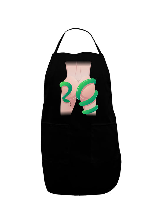 Lady Anaconda Design Light Dark Adult Apron-Bib Apron-TooLoud-Black-One-Size-Davson Sales