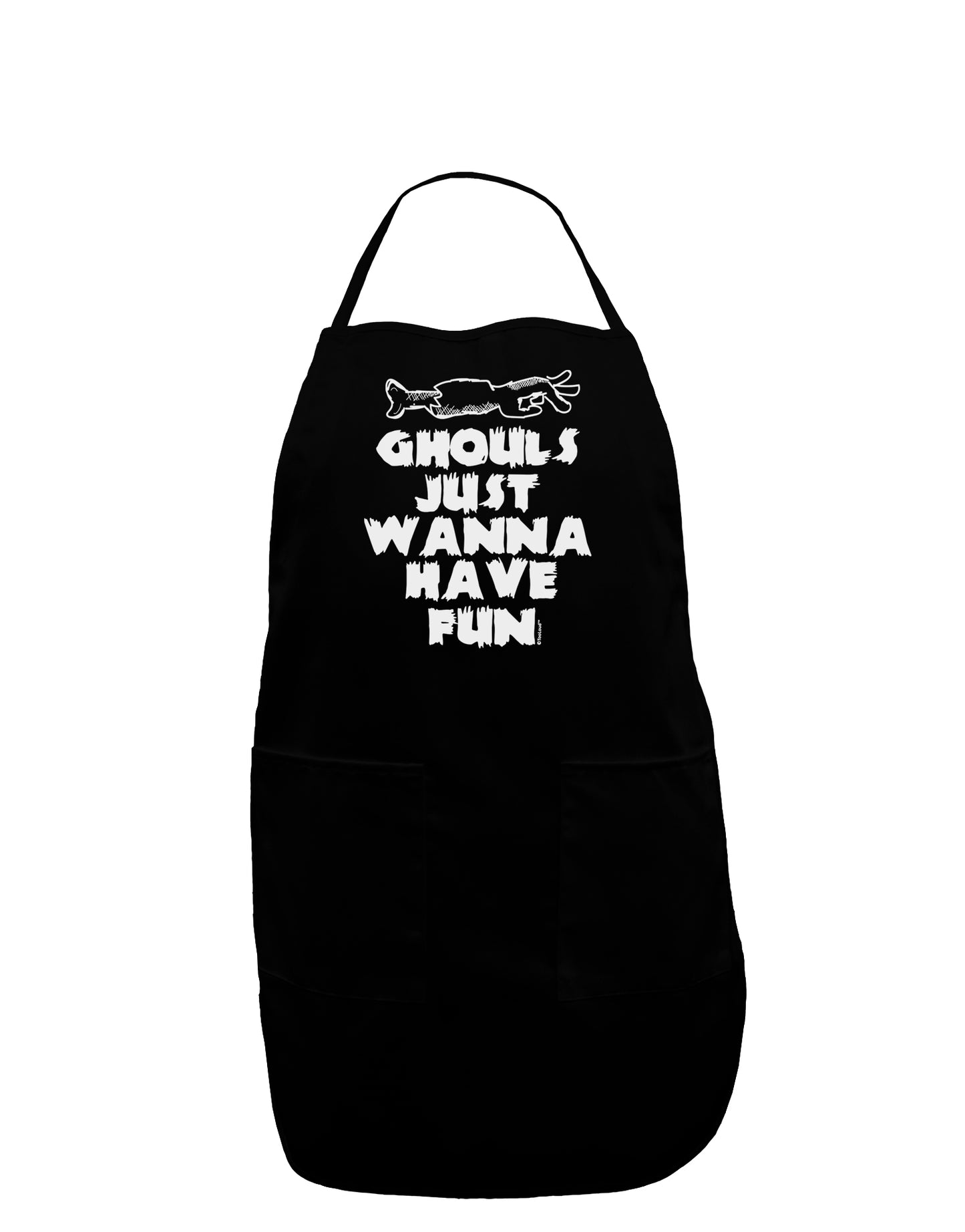 Ghouls Just Wanna Have Fun Dark Plus Size Dark Apron-Bib Apron-TooLoud-Black-Plus-Size-Davson Sales