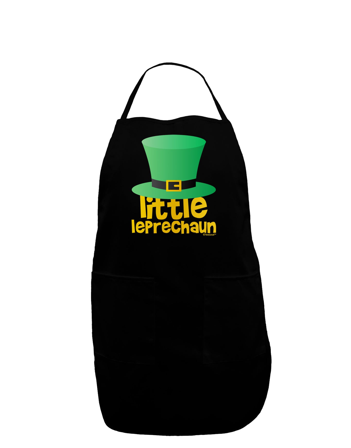 Little Leprechaun - St. Patrick's Day Dark Adult Apron by TooLoud-Bib Apron-TooLoud-Black-One-Size-Davson Sales
