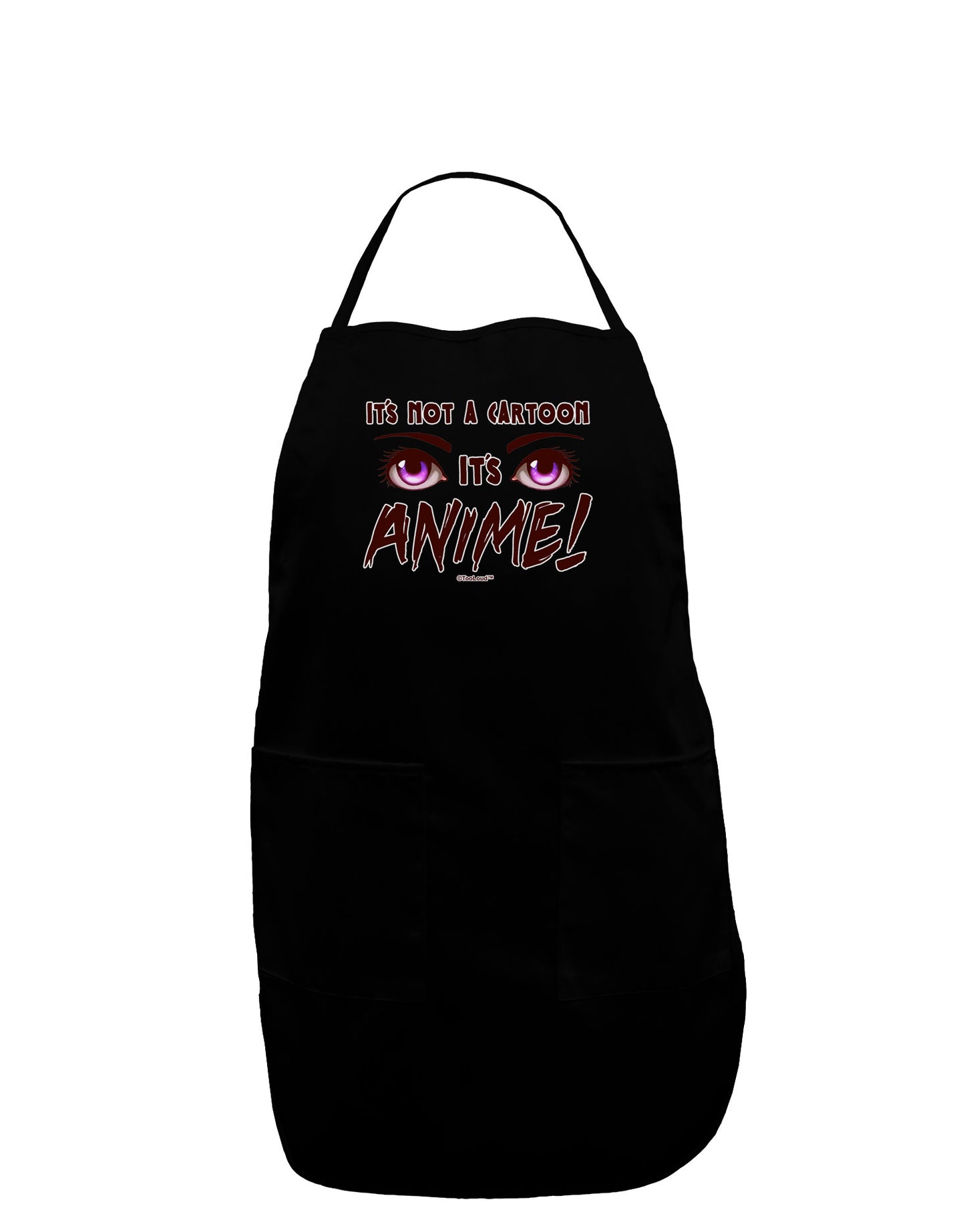 Not A Cartoon Eyes Magenta Plus Size Apron-Bib Apron-TooLoud-Black-Plus-Size-Davson Sales