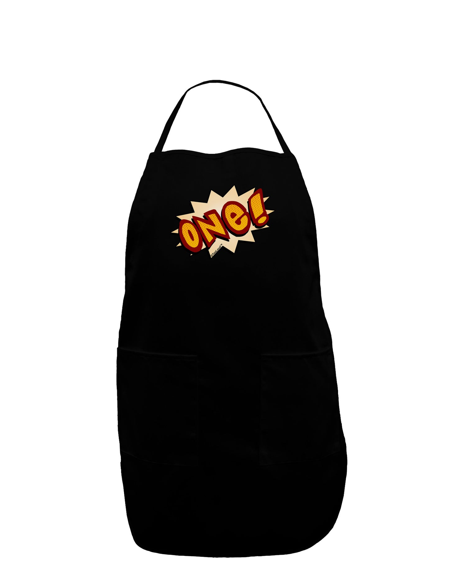 Onomatopoeia One Birthday Plus Size Apron-Bib Apron-TooLoud-Black-Plus-Size-Davson Sales