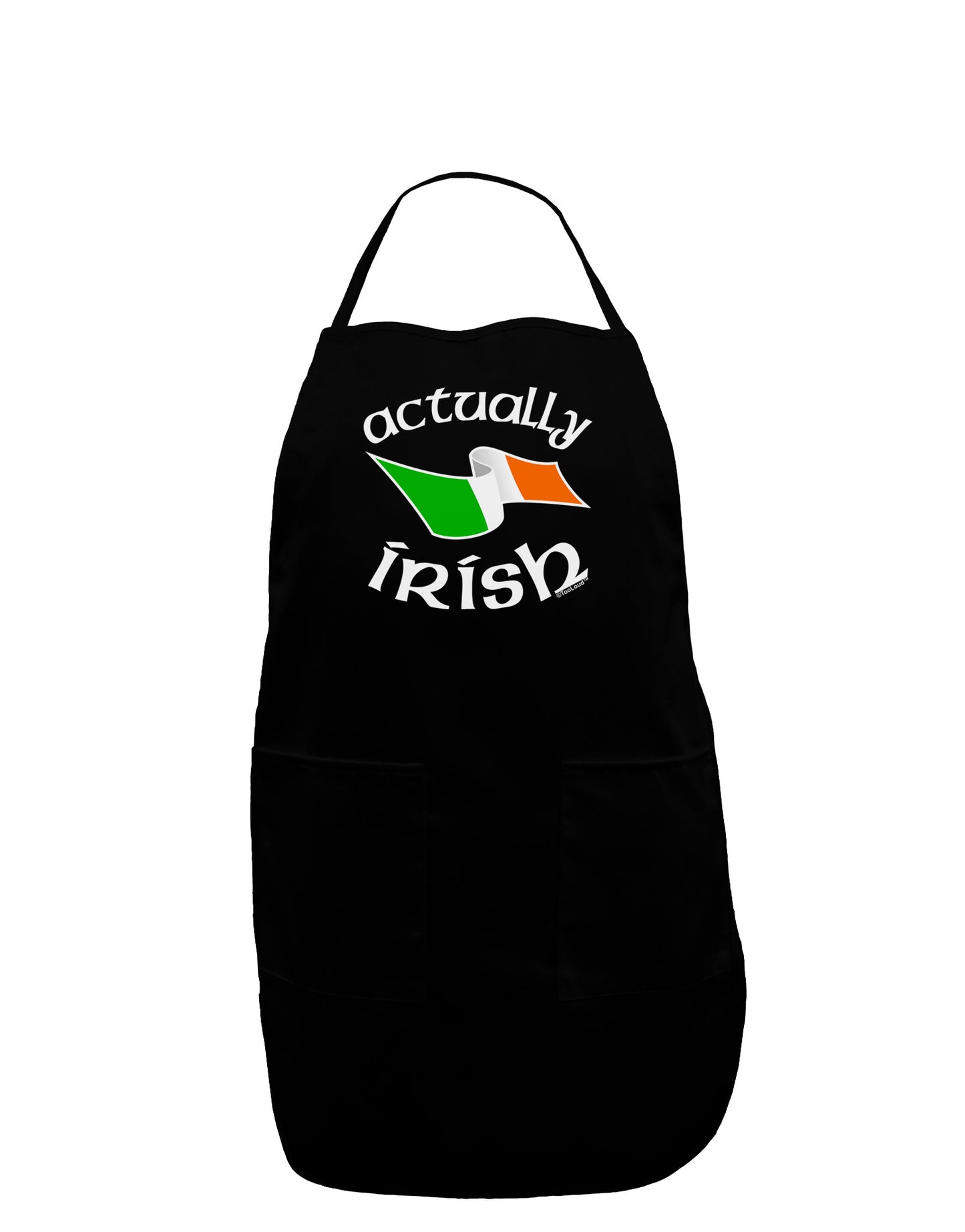 Actually Irish Plus Size Apron-Bib Apron-TooLoud-Black-Plus-Size-Davson Sales