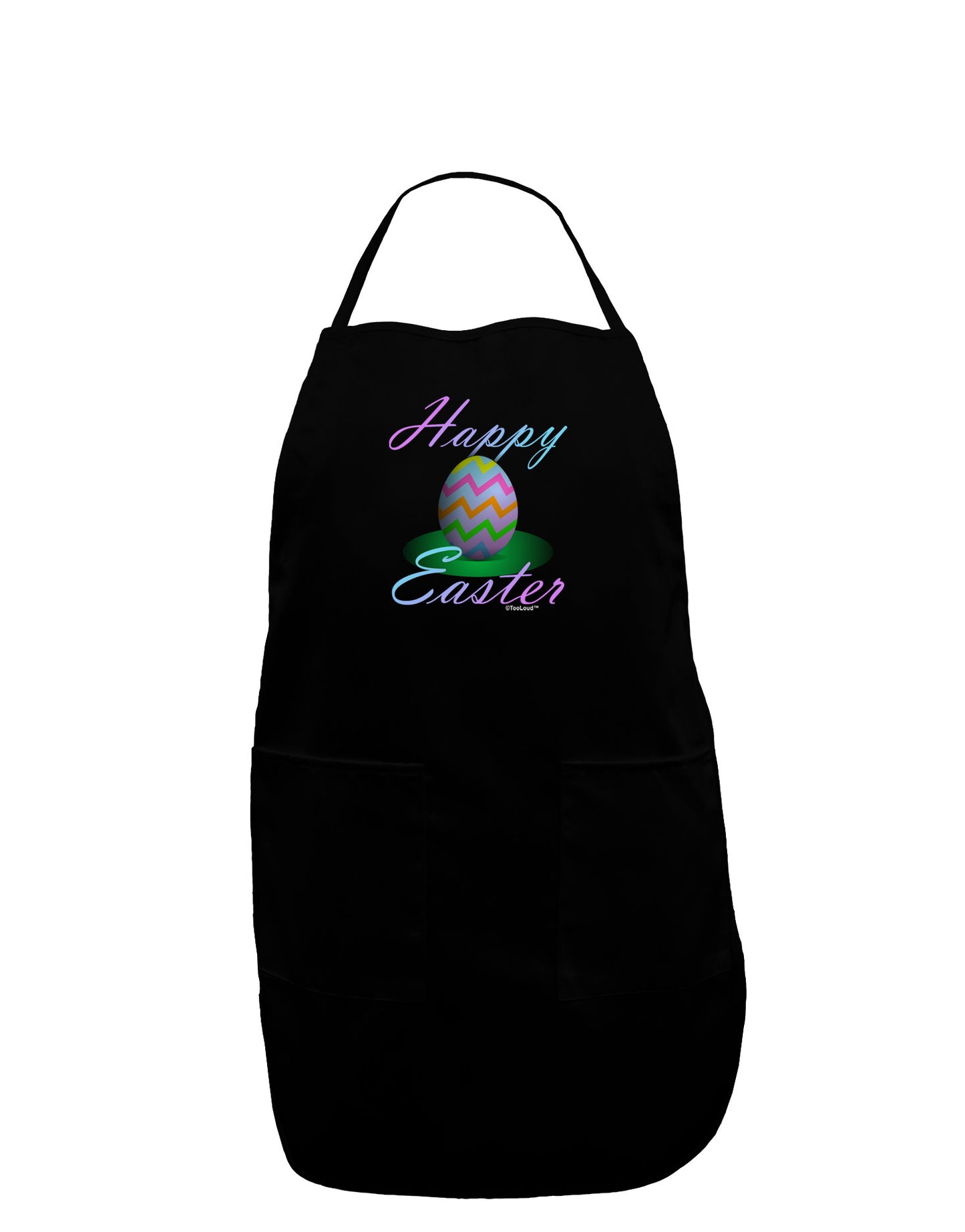 One Happy Easter Egg Plus Size Apron-Bib Apron-TooLoud-Black-Plus-Size-Davson Sales