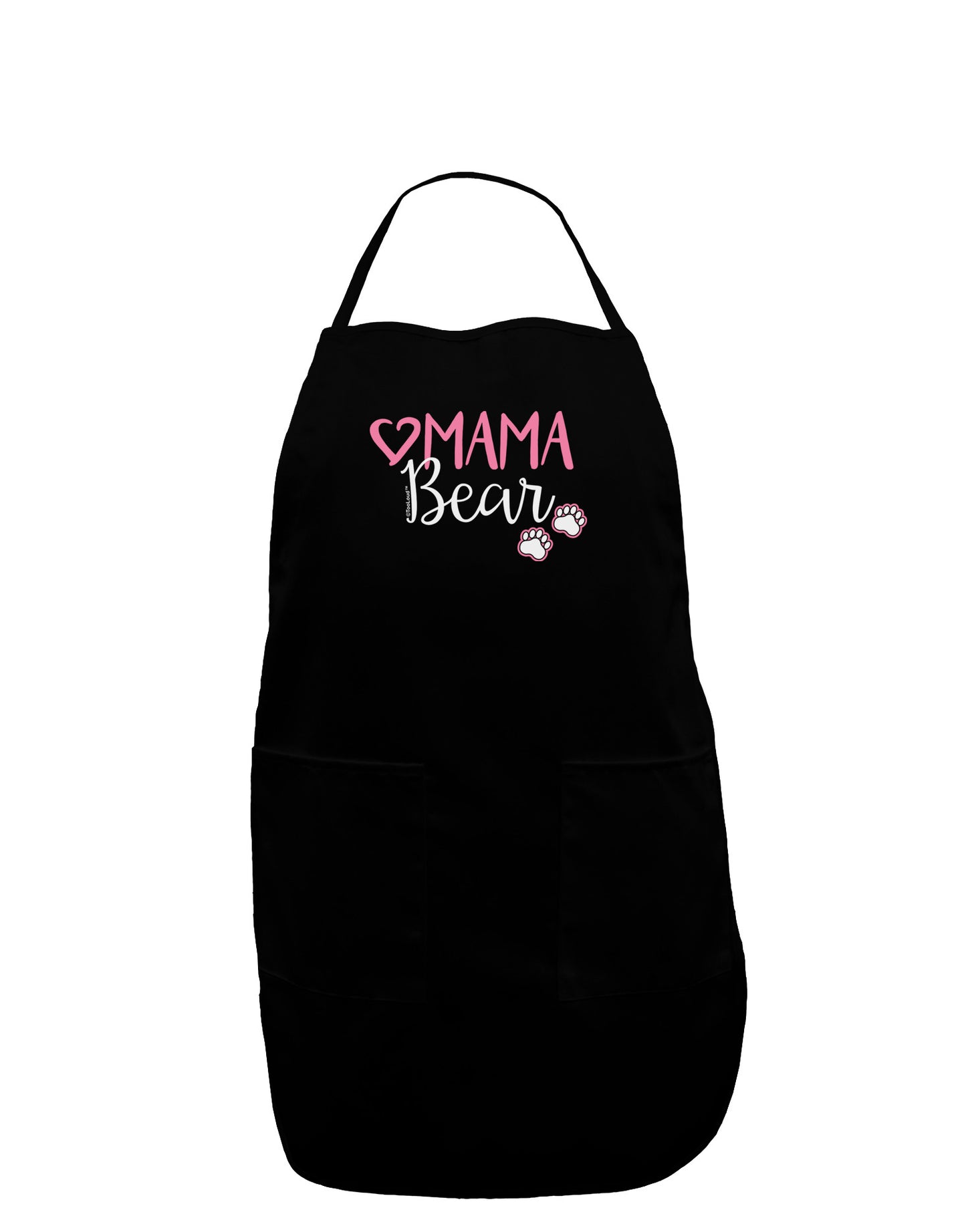 Mama Bear Paws Plus Size Dark Apron-Bib Apron-TooLoud-Black-Plus-Size-Davson Sales